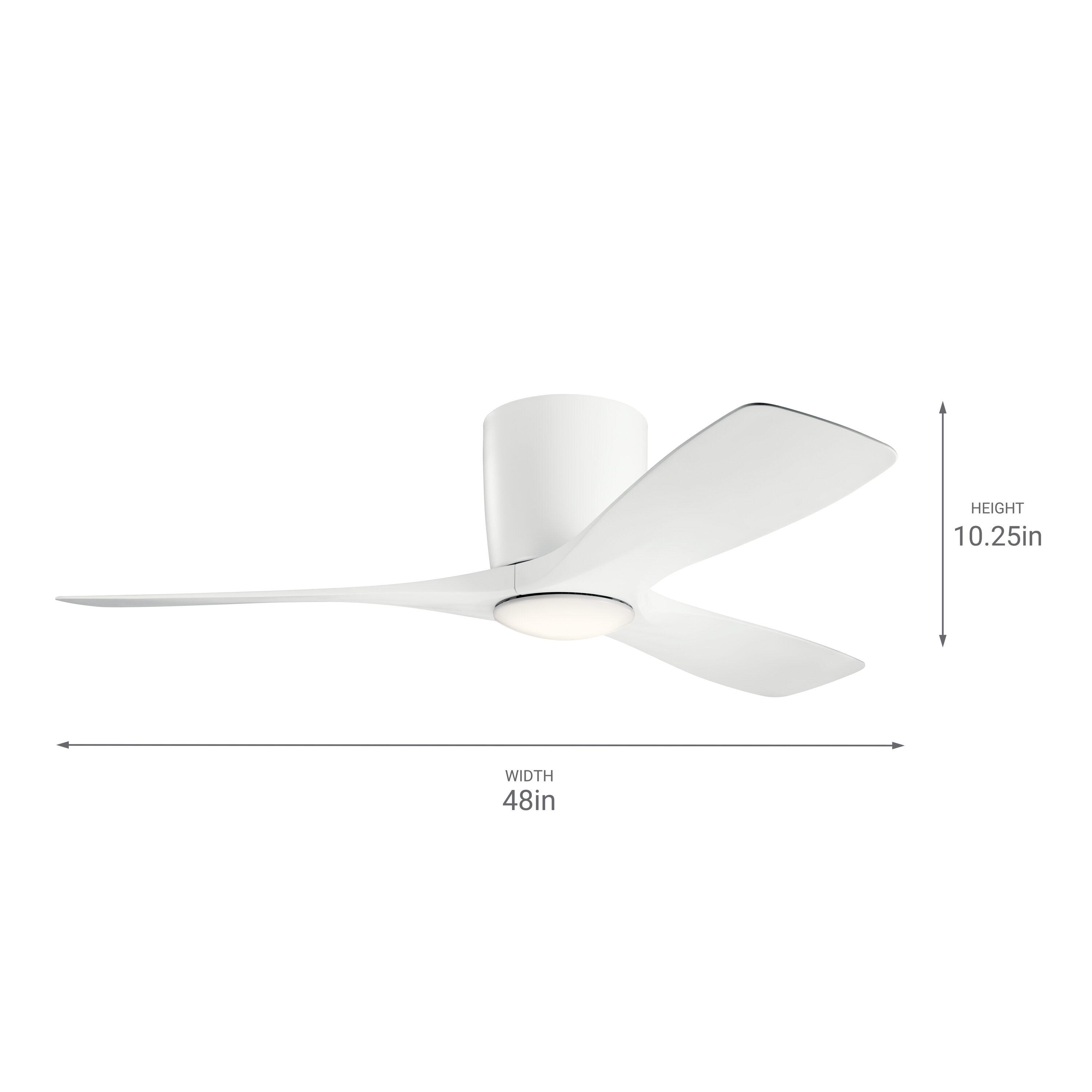 Ochre 48'' 3 Blade Ceiling Fan with LED Light Kit