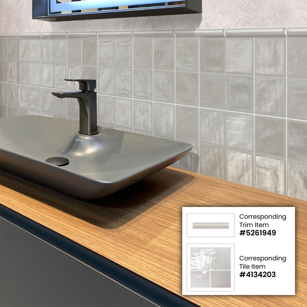 Apollo Tile 60 pack Light Tea Green 4 in. x 4 in. Polished and Honed Ceramic Subway Wall Tile (6.46 sq. ft./Case)