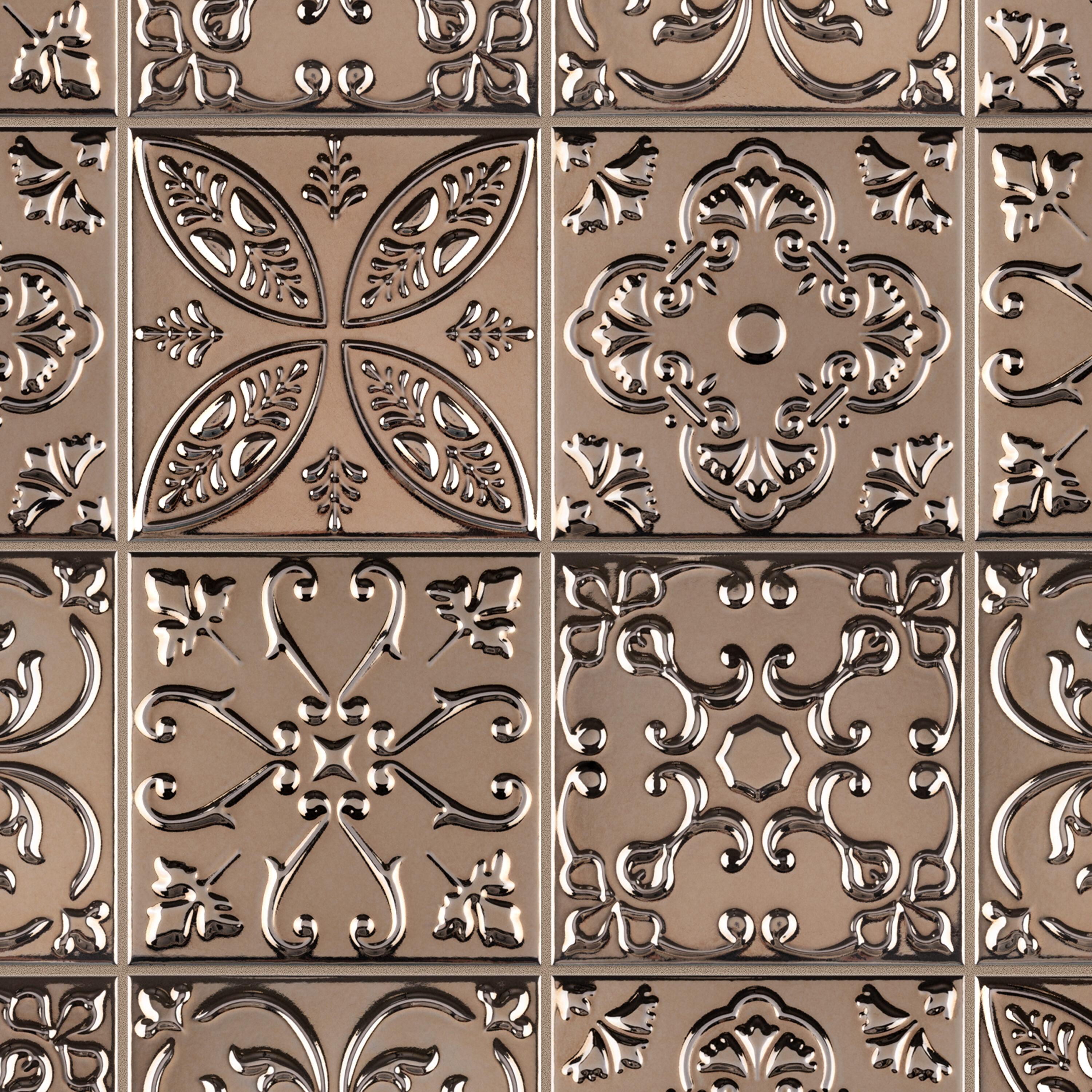 Trend 8" x 8" Ceramic Patterned Wall Tile