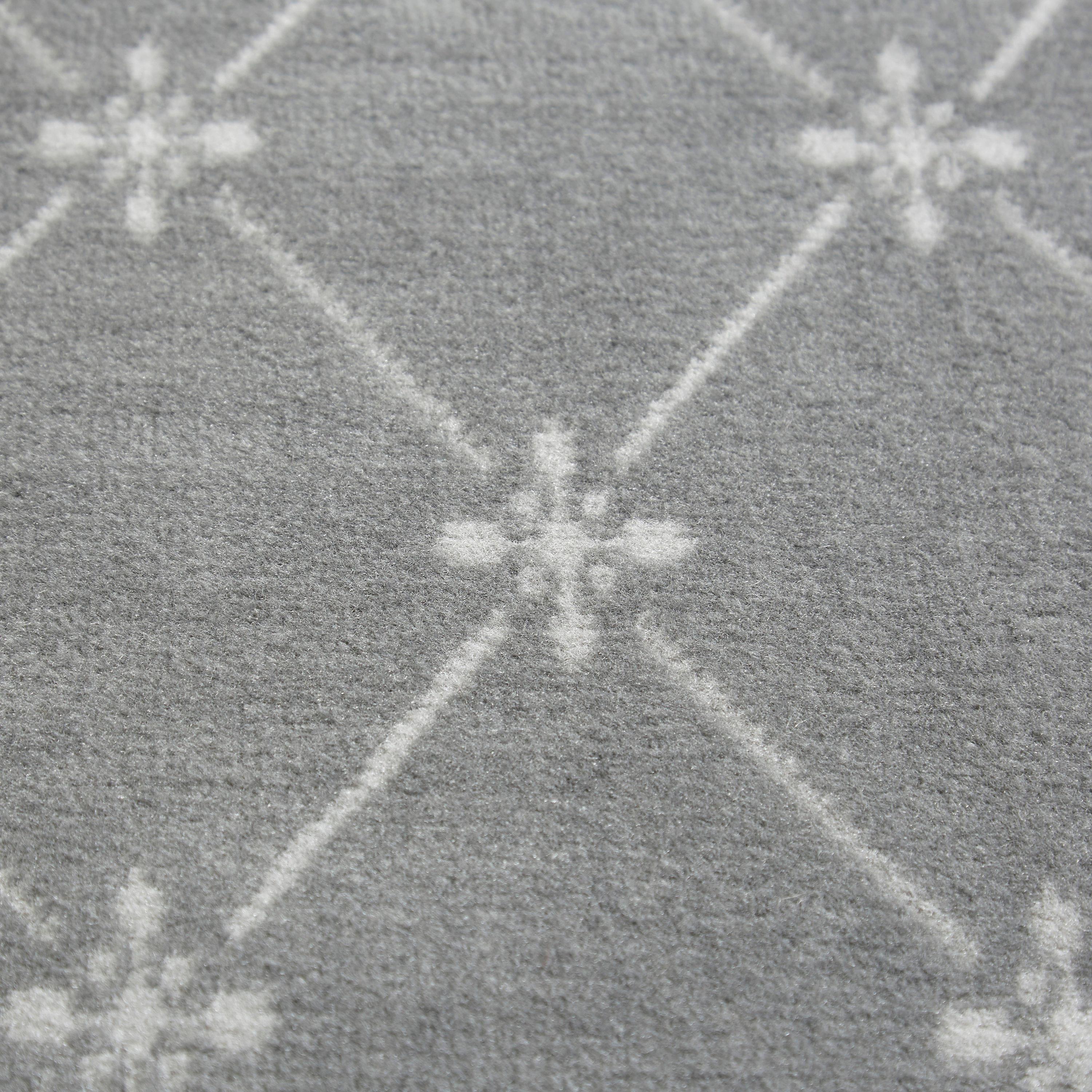 Home Dynamix Premium Aydin Traditional Diamond Floral Area Rug, Grey/Ivory, 3'7"x5'2"