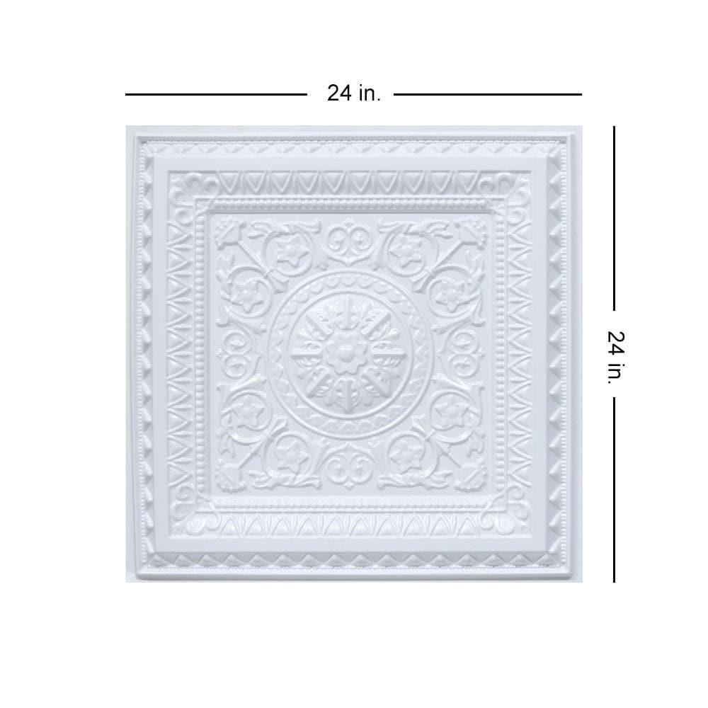 Economy La Scala Drop-In PVC Ceiling Tile (Set of 10)