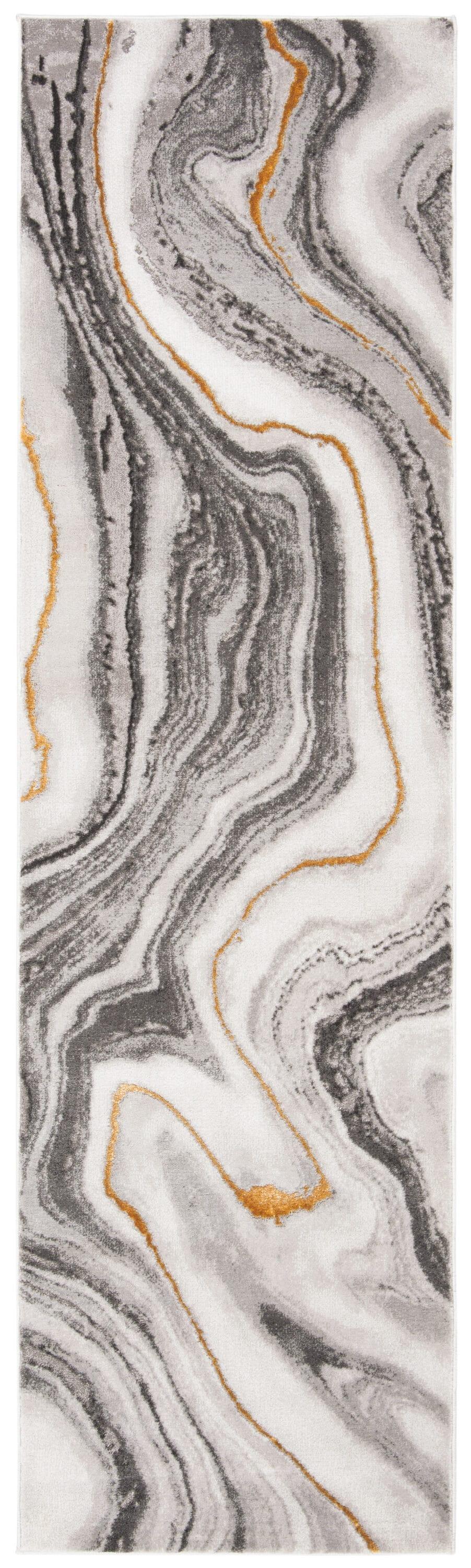 Craft CFT819 Loomed Indoor Runner Rug - Grey/Gold - 2'3"x20' - Safavieh