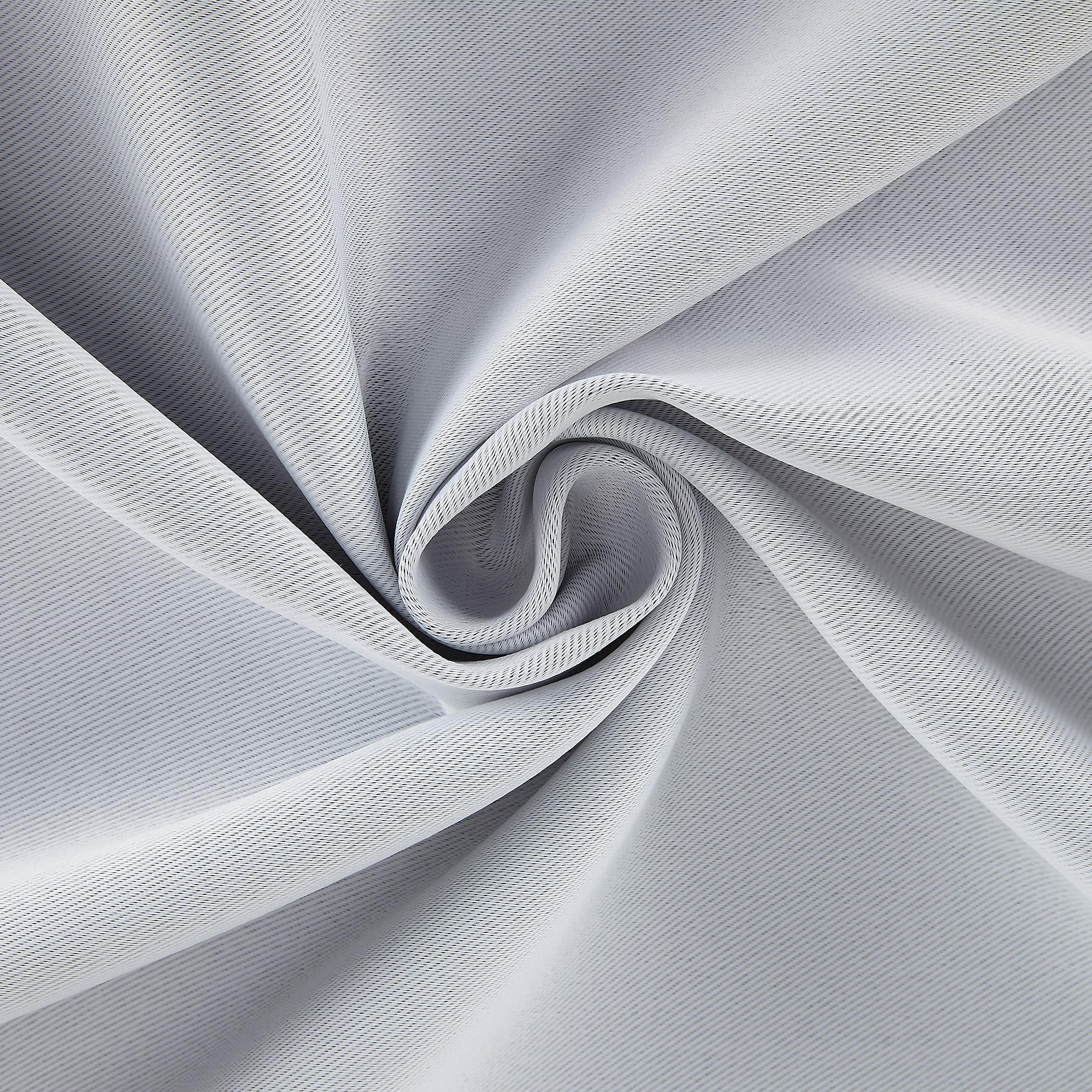 54"x95" Sun Zero Blackout Kenneth Energy Saving Grommet Curtain Panel White: Modern Polyester Curtain Panel