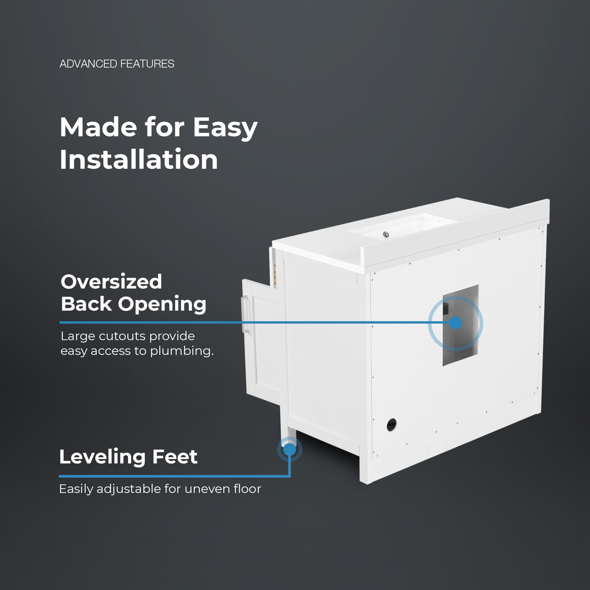 OVE Decors Tahoe 42" Single Bathroom Vanity Set with Mirror