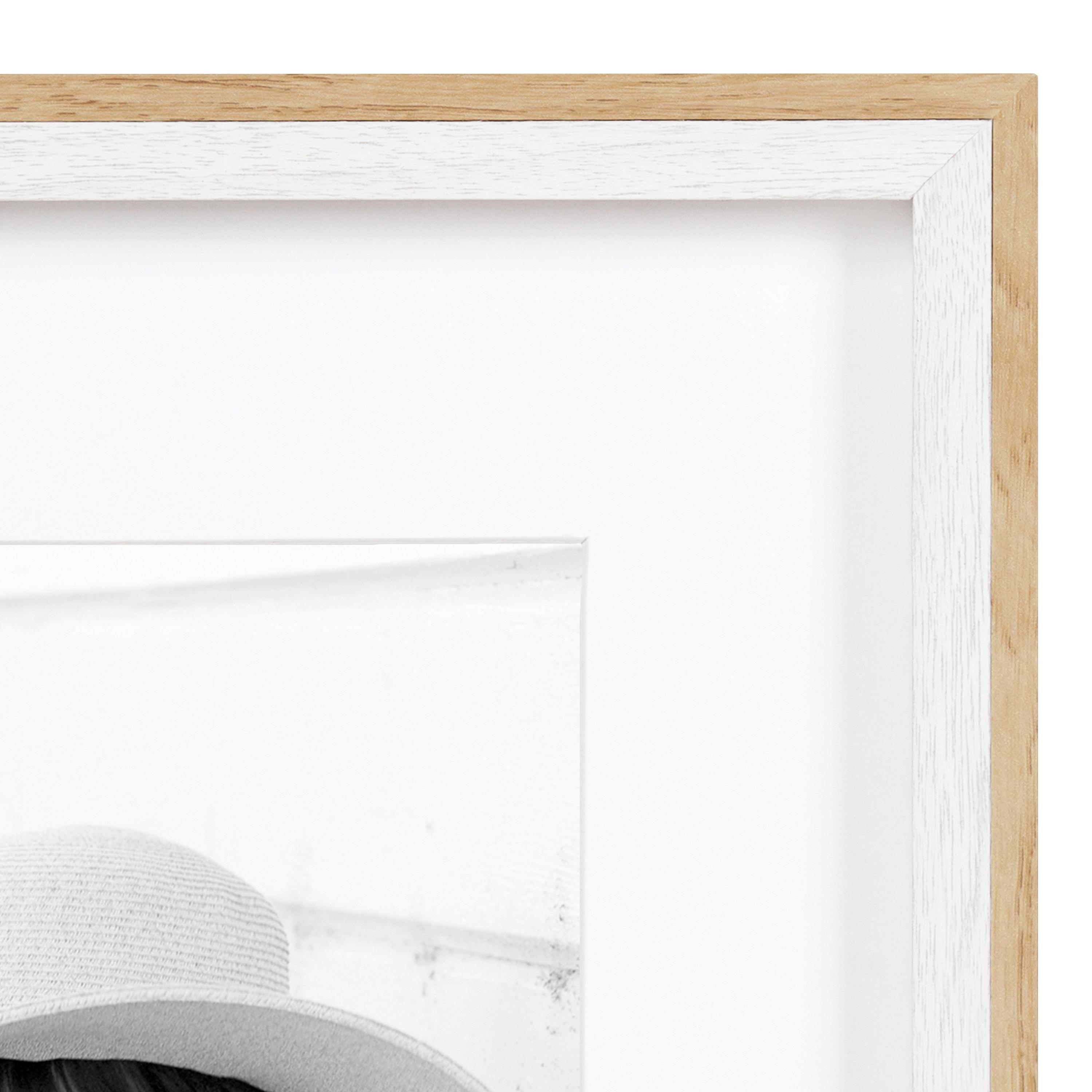 Kate & Laurel All Things Decor (Set of 3) 14"x18" Matted to 11"x14" Gibson Photo Frames White/Natural