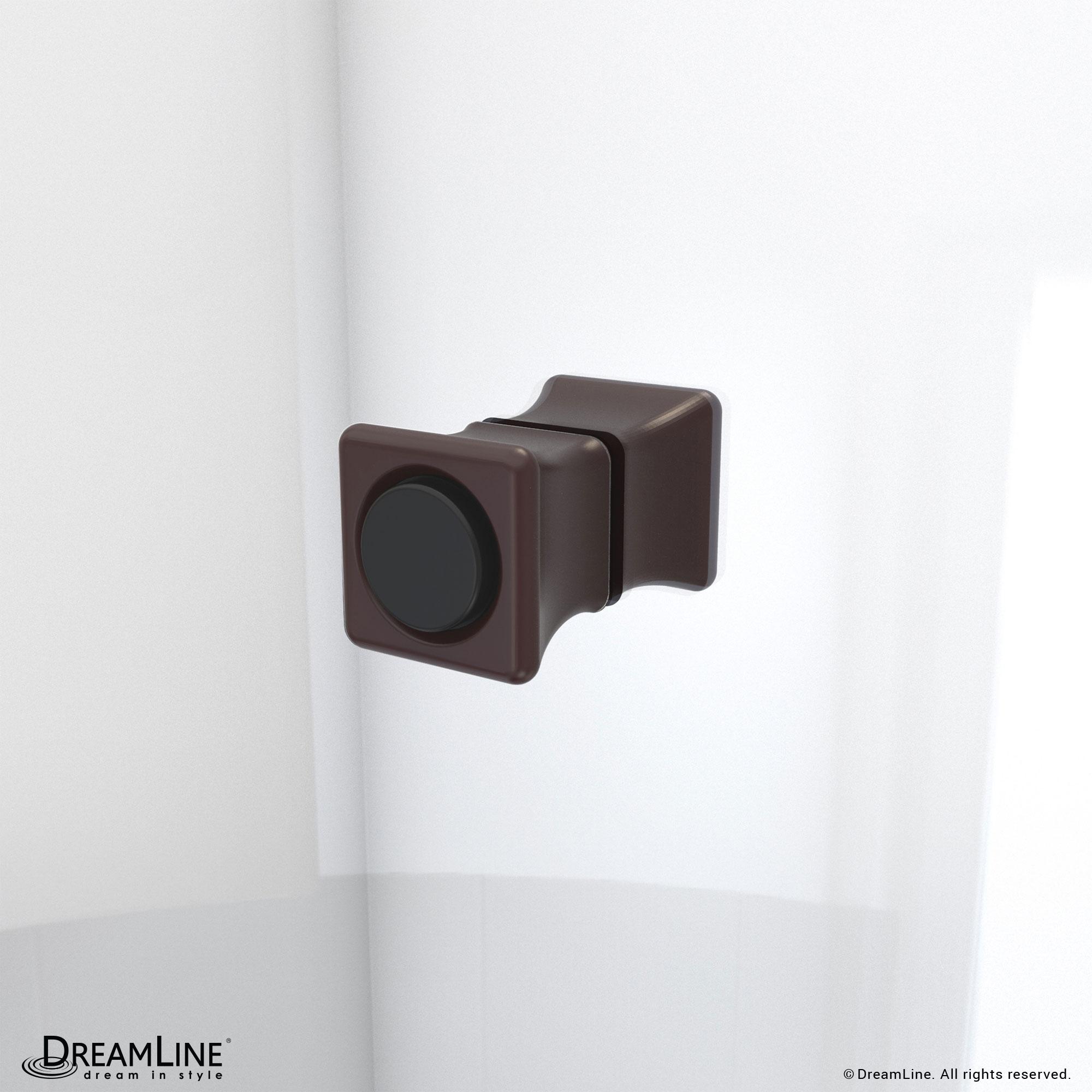 DreamLine Aqua-Q Fold 36 W X 36 D X 74.75 H Frameless Square Shower Enclosure DL-6528QC-88-06