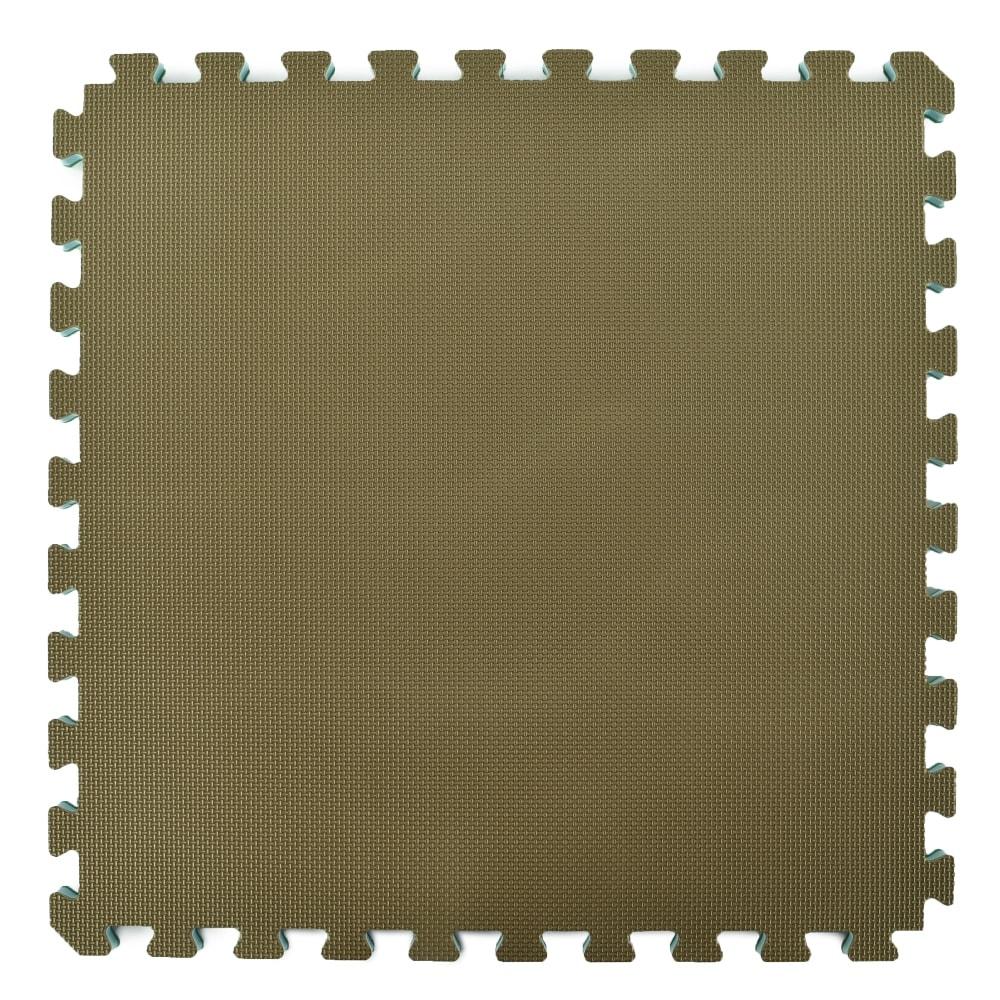 Greatmats Home Sport and Play Interlocking Reversible Mat 3/4 Inch x 2x2 Ft. Green/Brown Case of 10