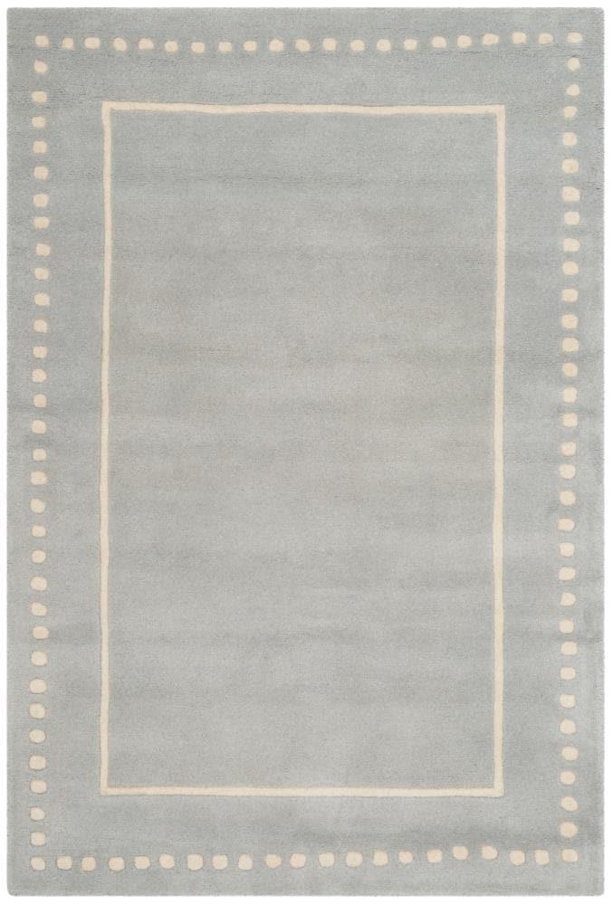 Bella BEL151 Hand Tufted Area Rug - Light Blue/Ivory - 4'x6' - Safavieh.