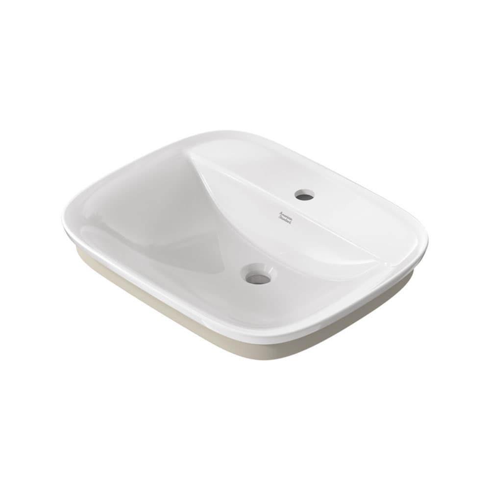 American Standard Aspirations 18'' Vitreous China Rectangular Bathroom Sink with Faucet and Overflow