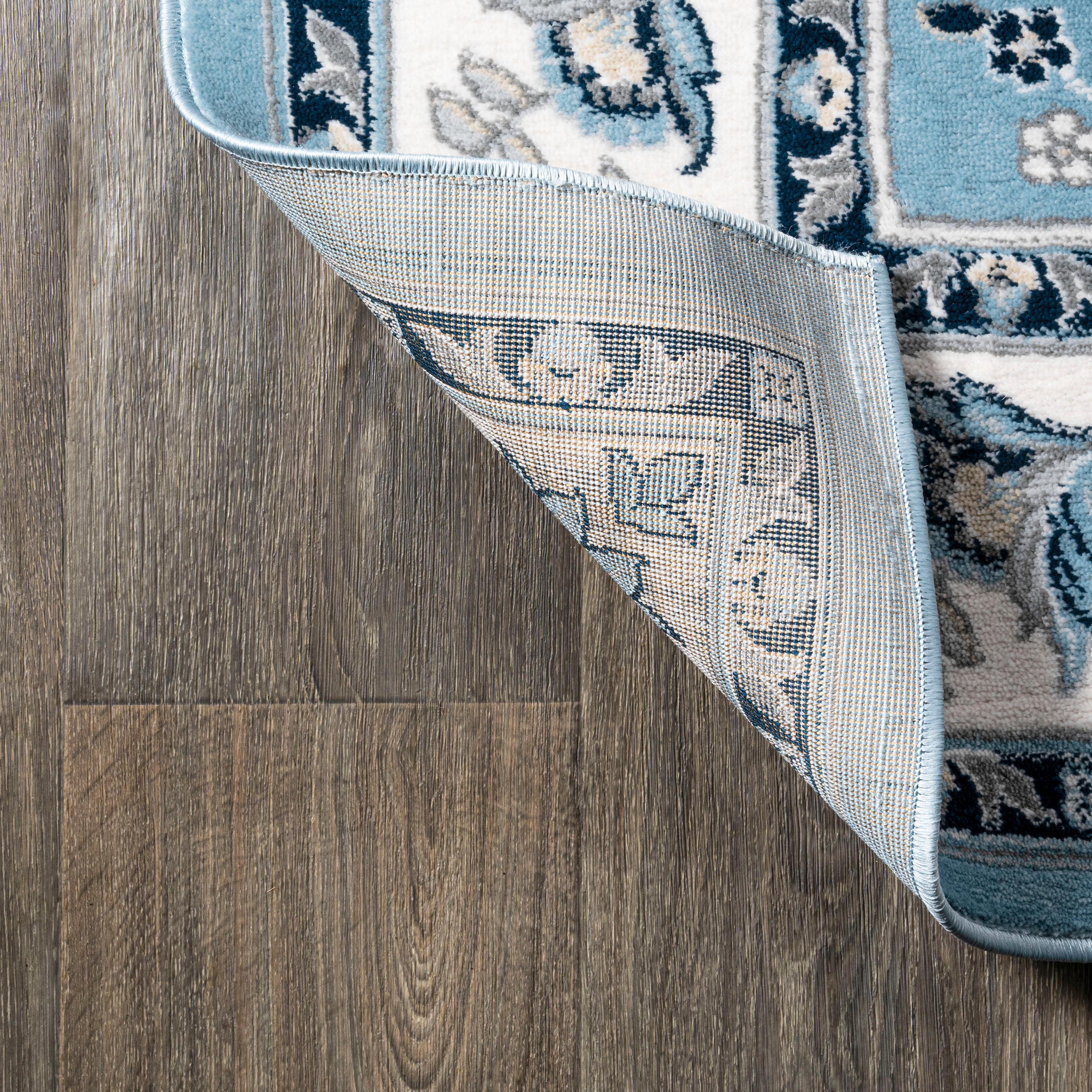 3'x 5' Cherie French Cottage Area Rug, Blue/Cream - JONATHAN Y