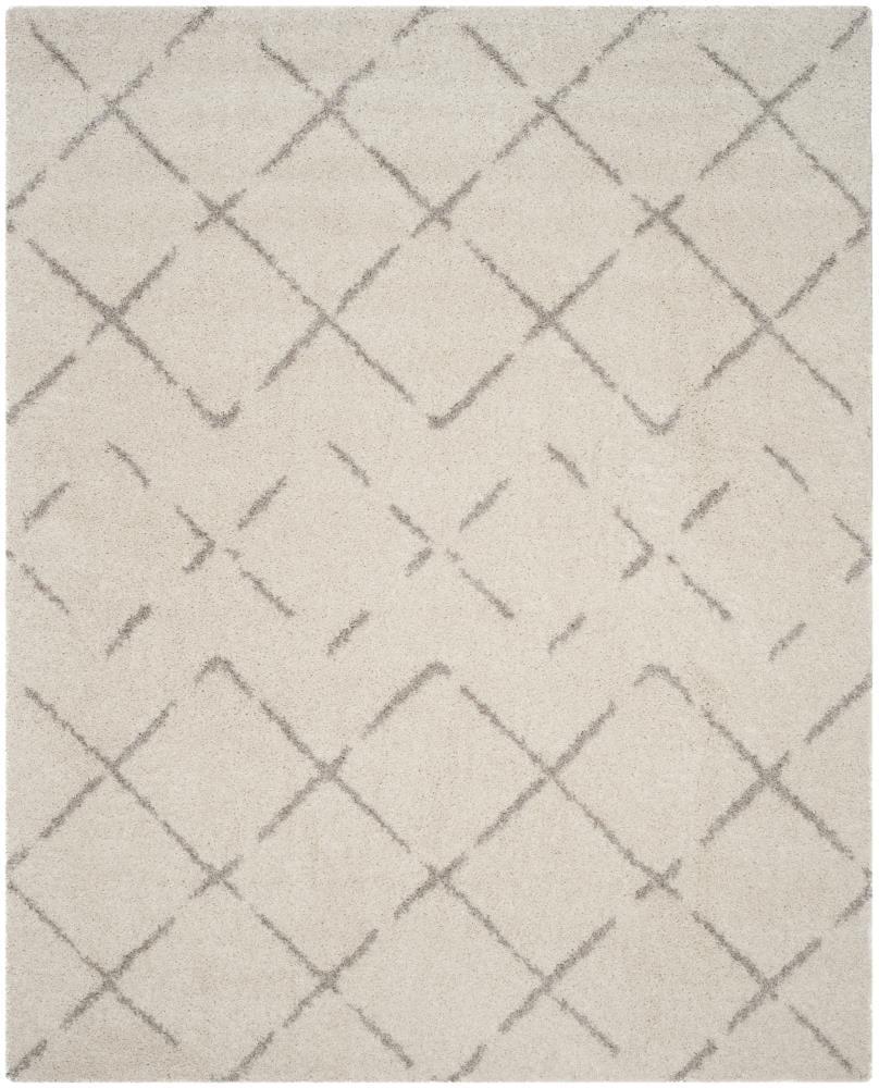Arizona Shag ASG743 Power Loomed Indoor Area Rug - Ivory/Beige - 8'x10' - Safavieh