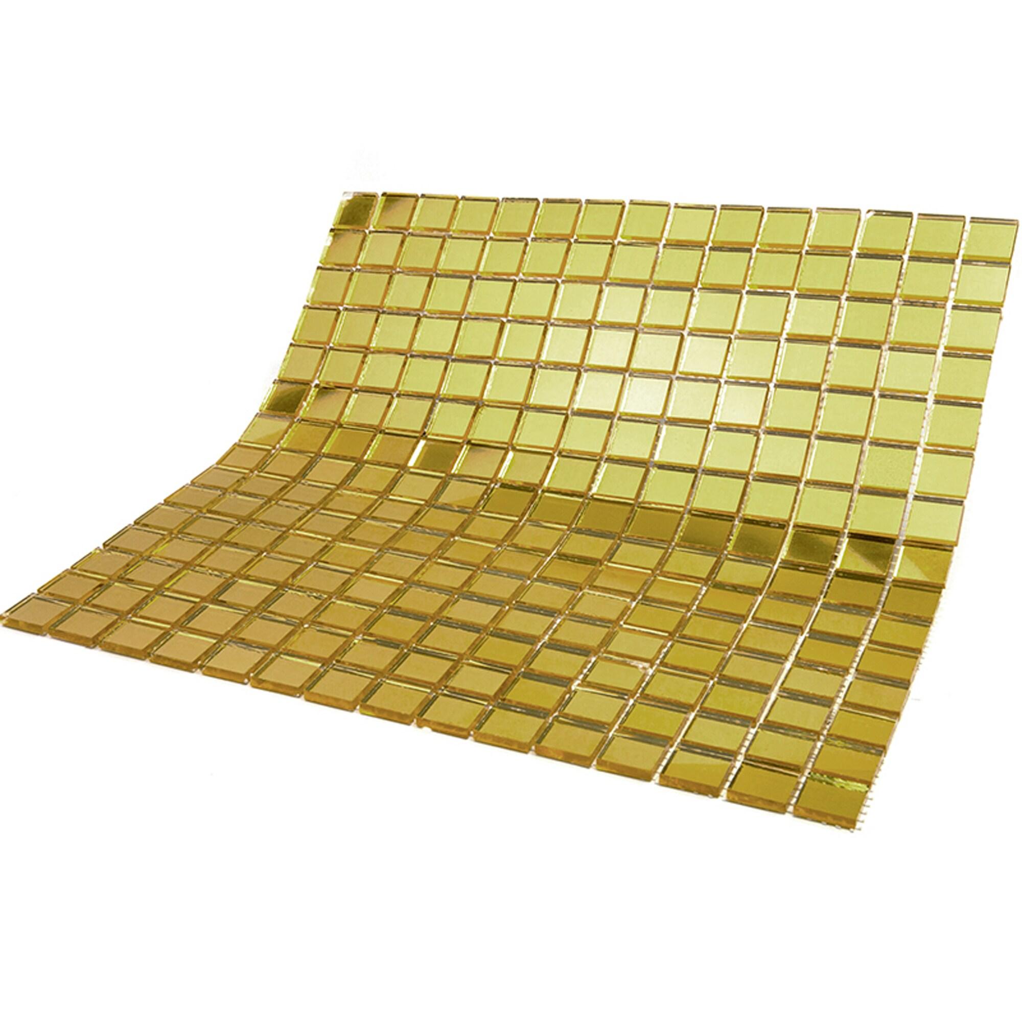 Altin 0.8" x 0.8" Glass Grid Mosaic Wall & Floor Tile