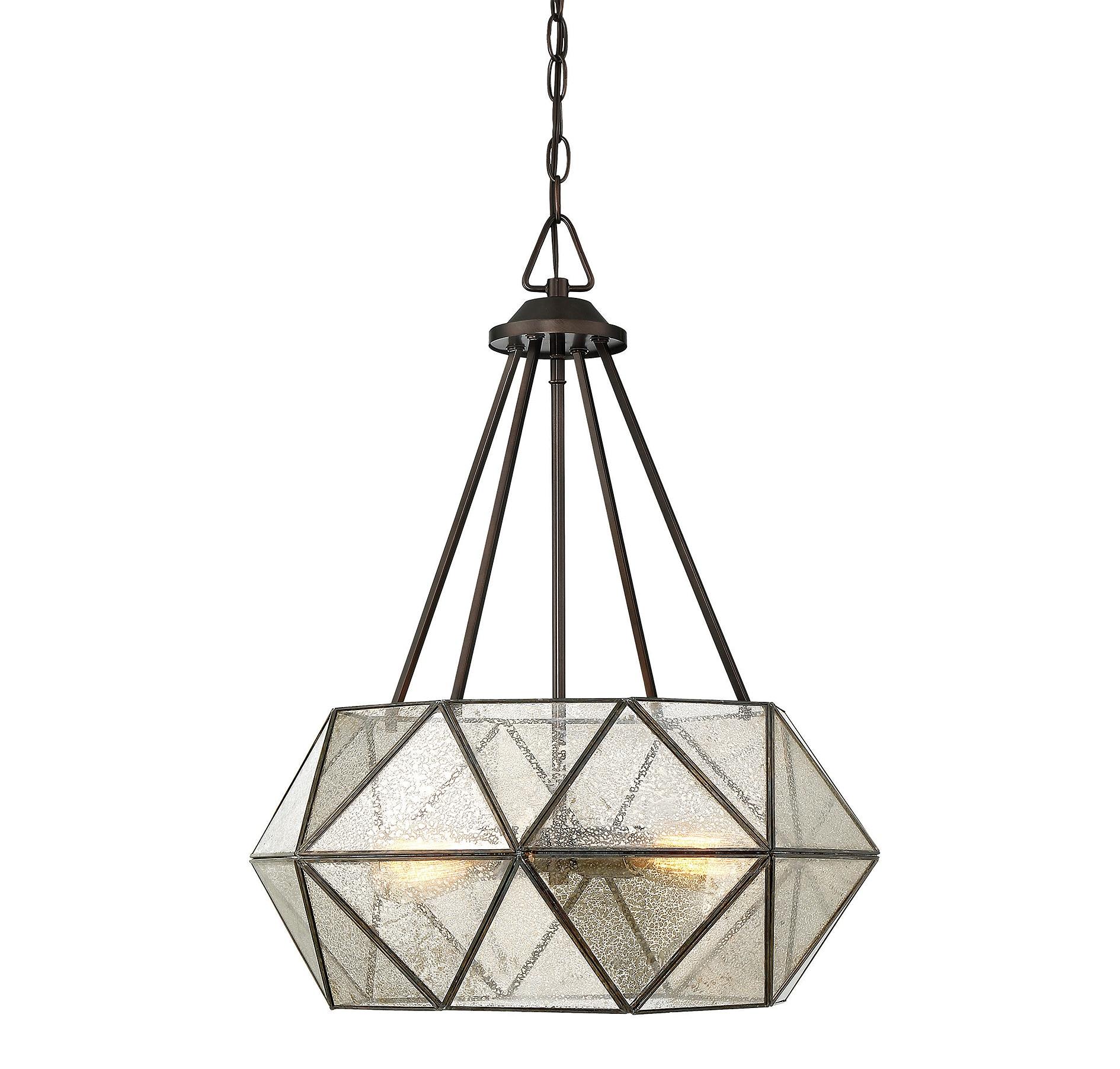 Sky 4 Light Metal Dimmable Geometric Chandelier