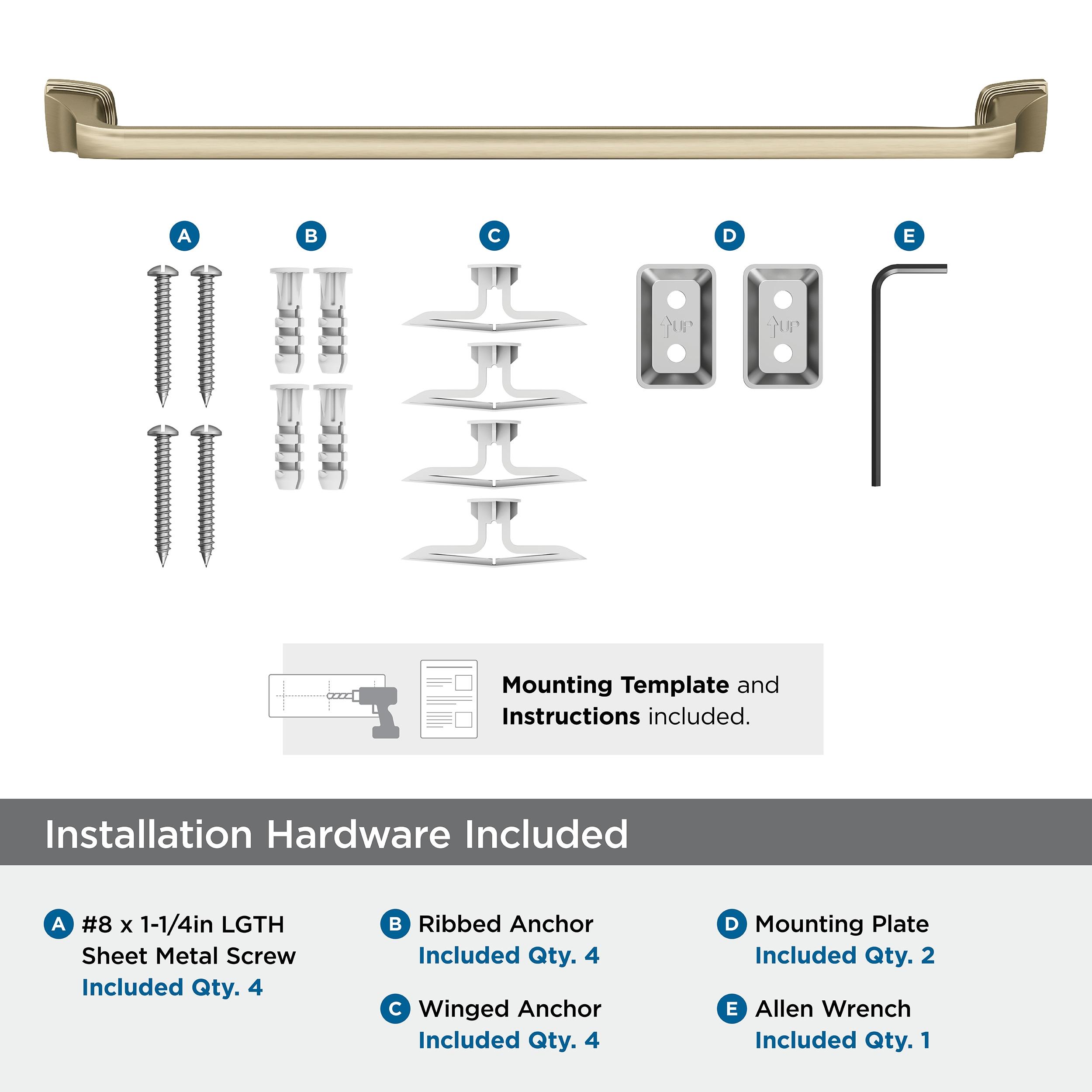 Amerock Revitalize Golden Champagne 24 inch (610mm) Towel Bar