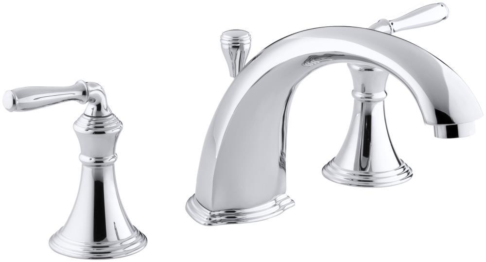 Devonshire® Deck-/Rim-Mount Bath Faucet Trim for High-Flow Valve with 8-15/16" Diverter Spoutut and Lever Handles, Valve Not Included