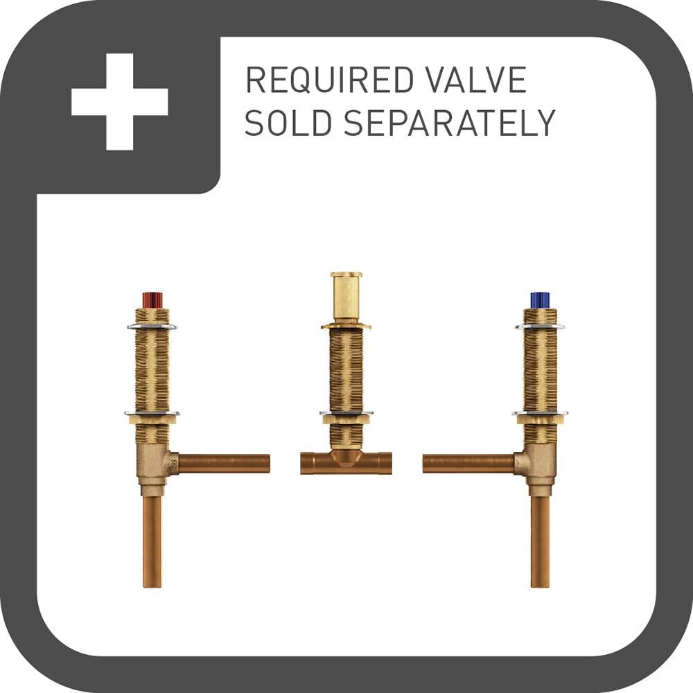 Align Double Handle Deck Mounted Roman Tub Faucet Trim