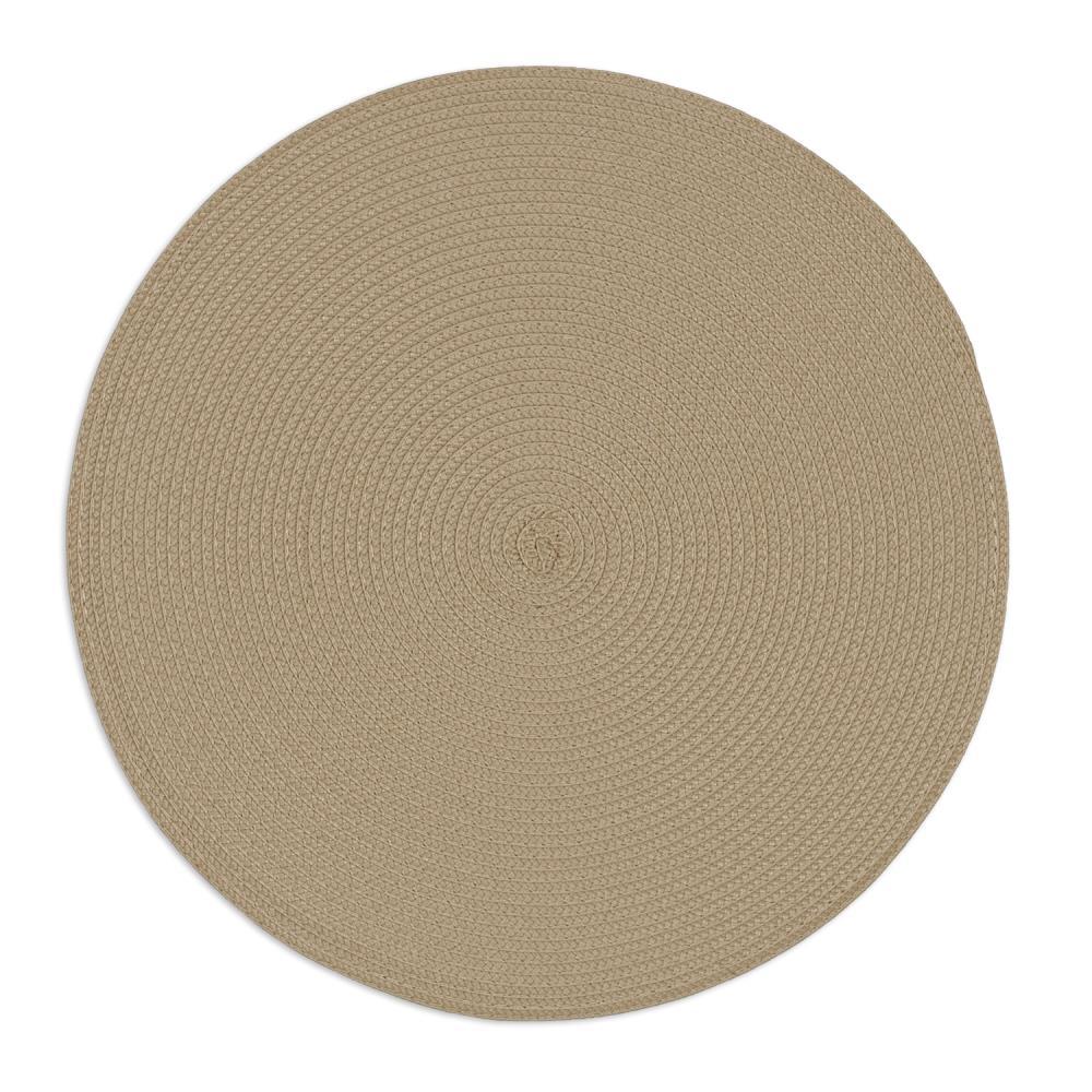 DII Round Woven Kitchen Placemat Set, Set of 6, 15" Diameter, 100% Polypropylene, Multiple Colors/Set Sizes