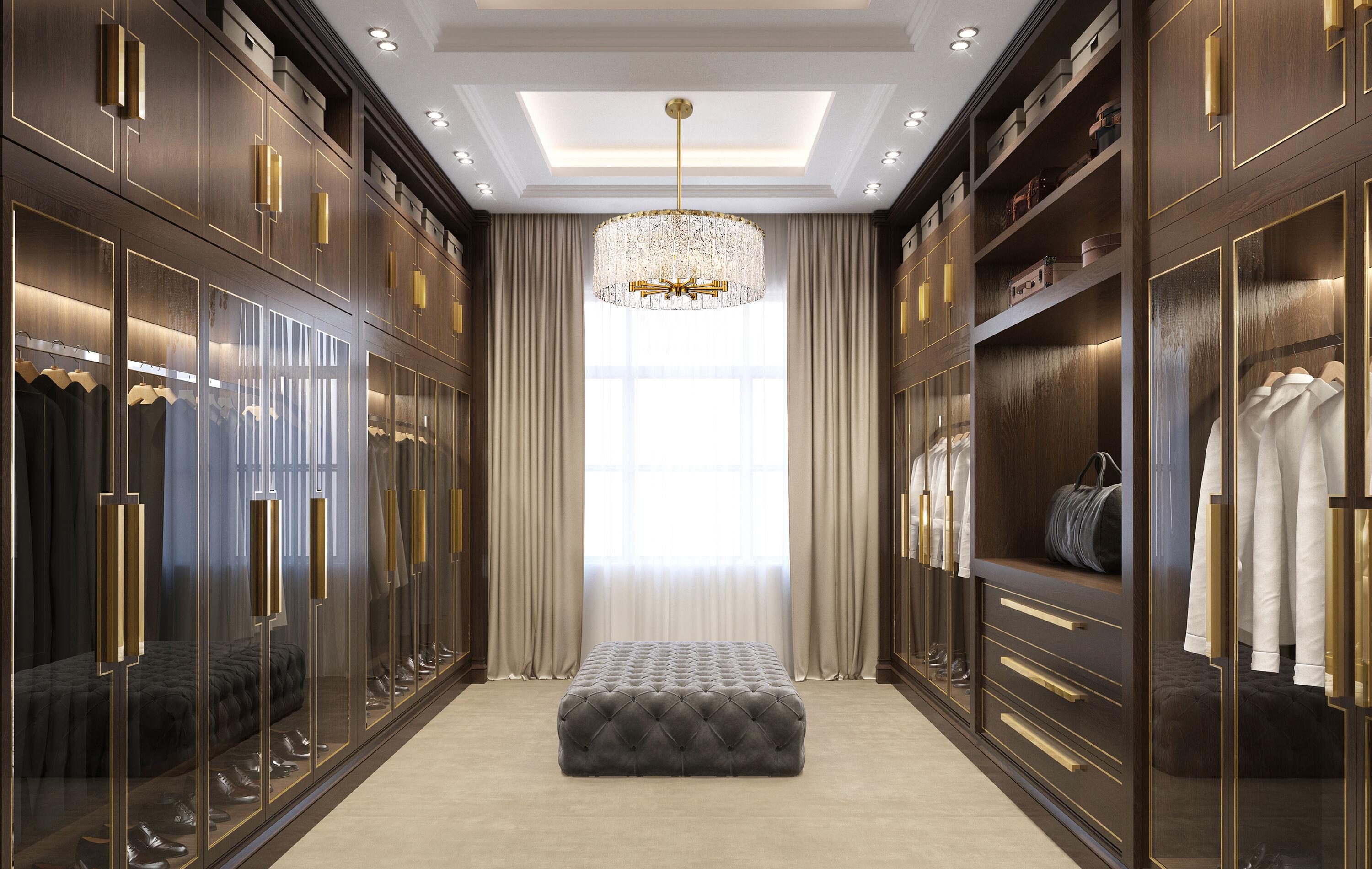 Z-Lite Glacier 10 - Light Chandelier in  Modern Gold