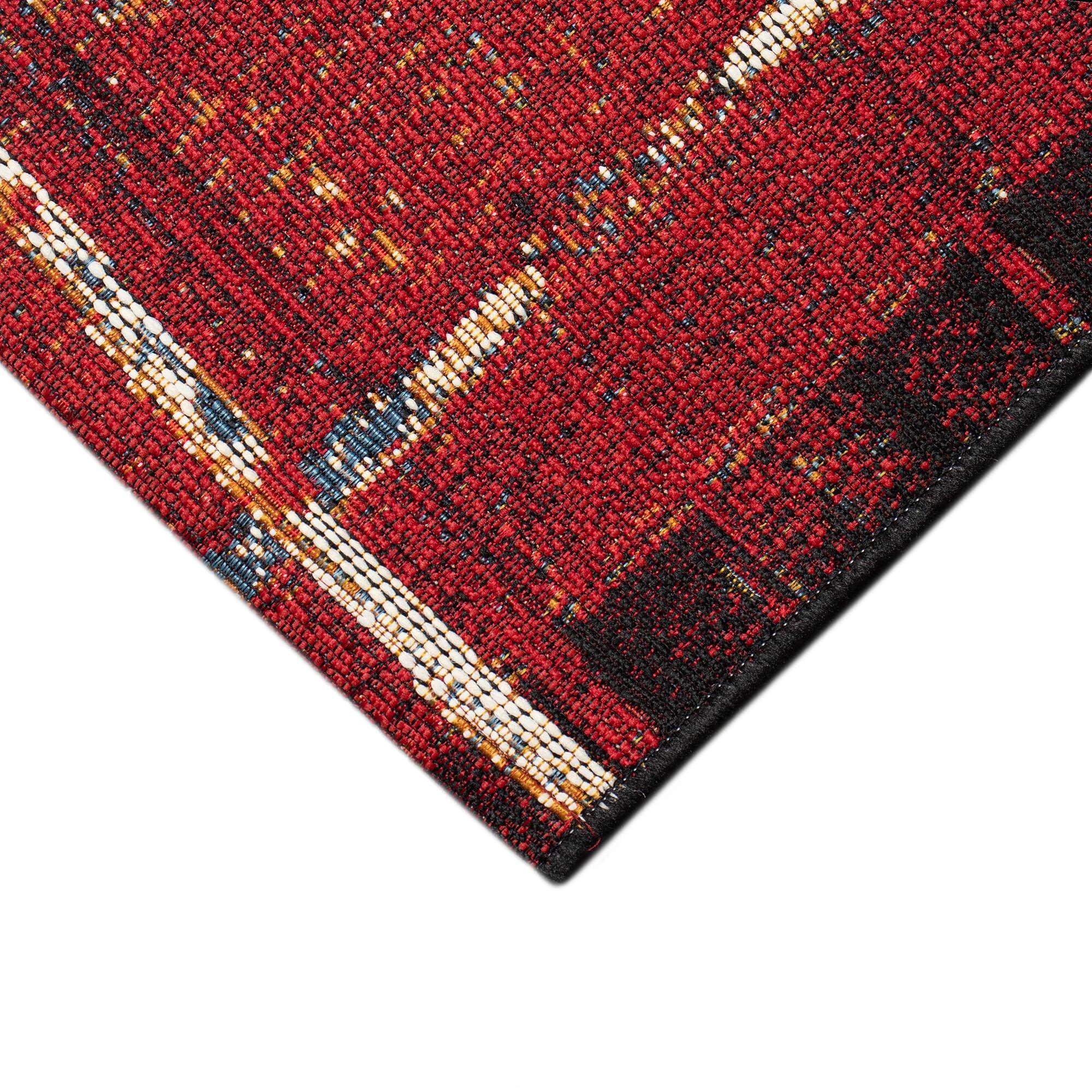 Liora Manne Marina Stripe Indoor/Outdoor Rug Red 6'6" x 9'4"