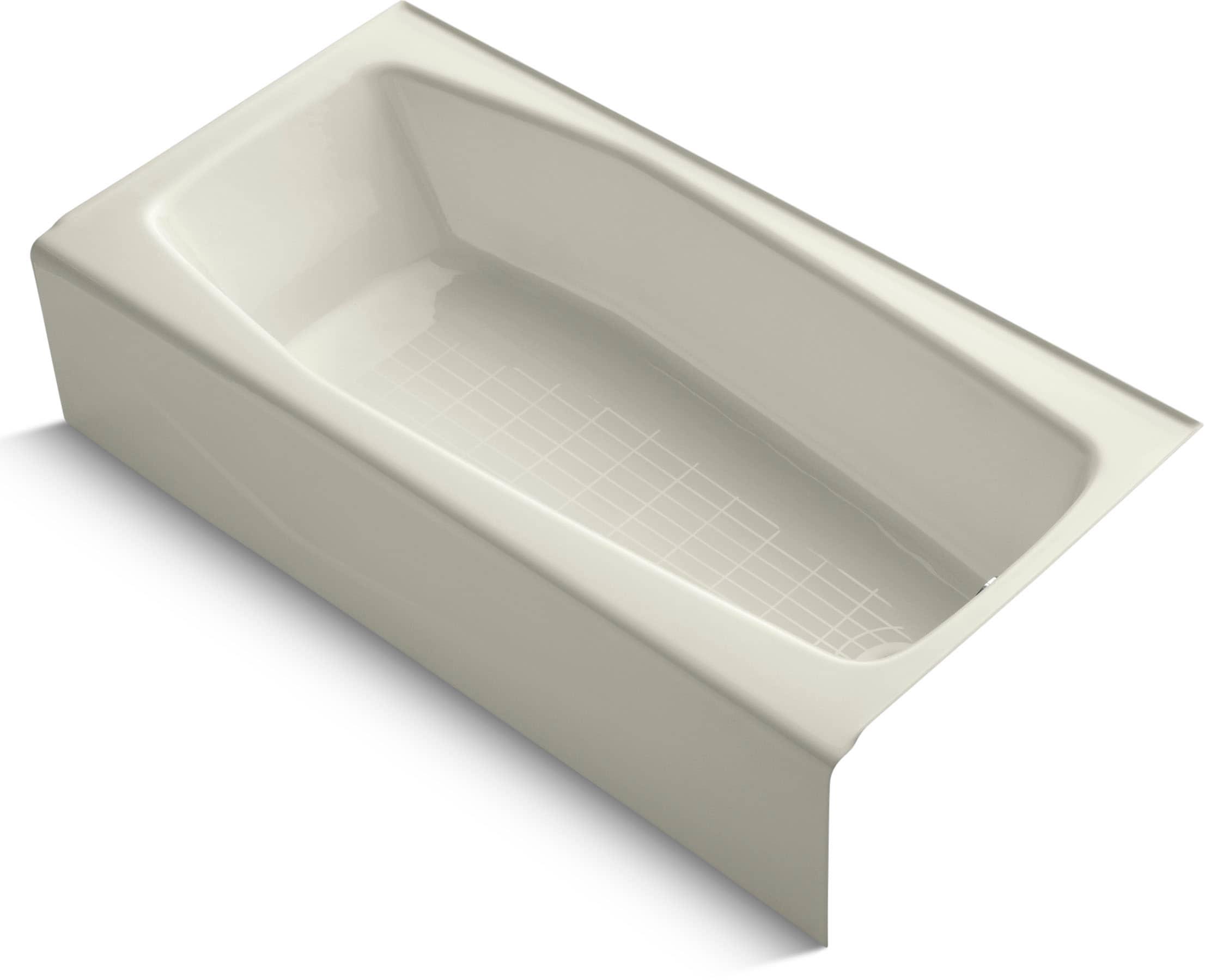 Villager 60" x 30" Alcove Soaking Cast Iron Bathtub