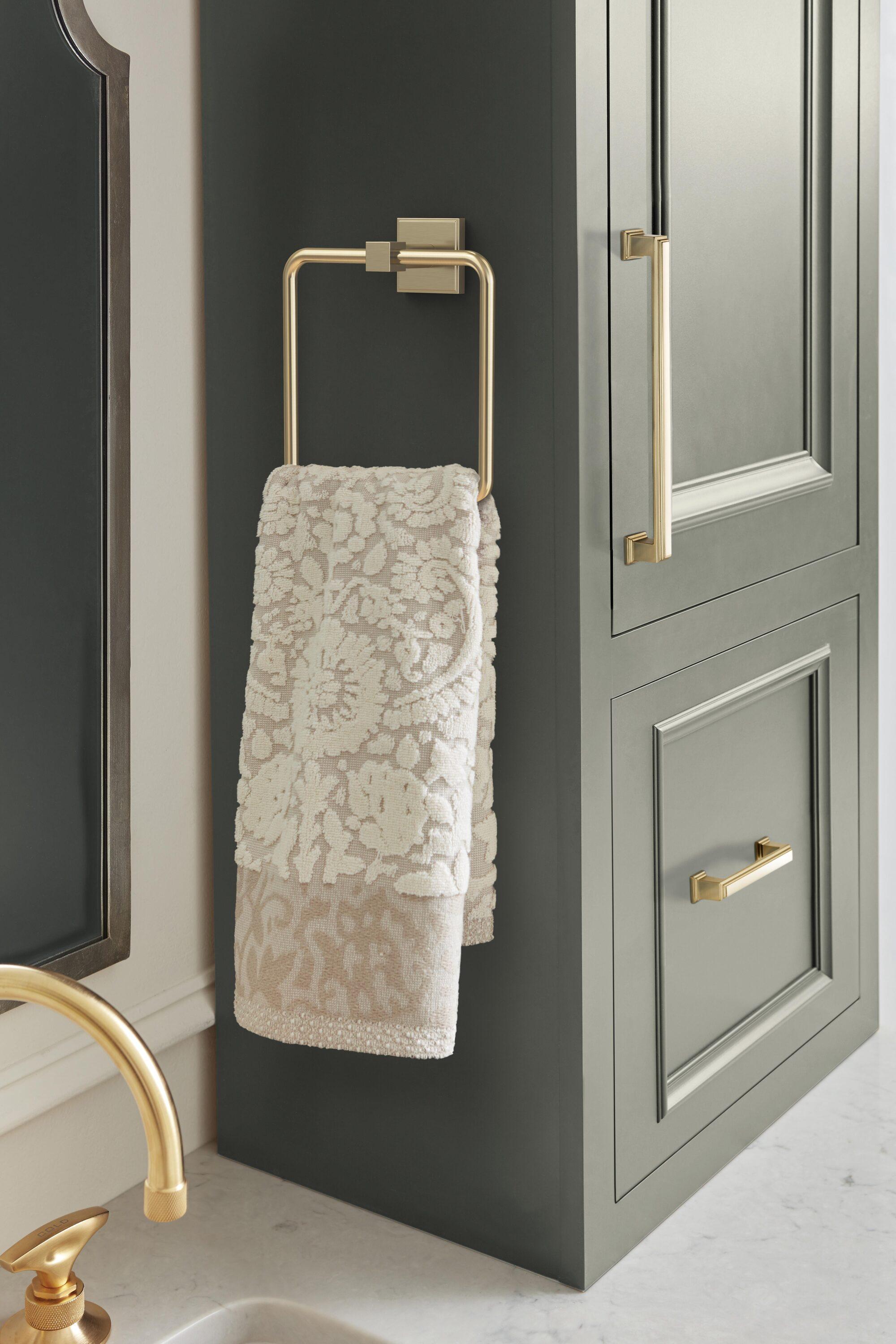 Amerock Appoint Golden Champagne Closed Towel Ring