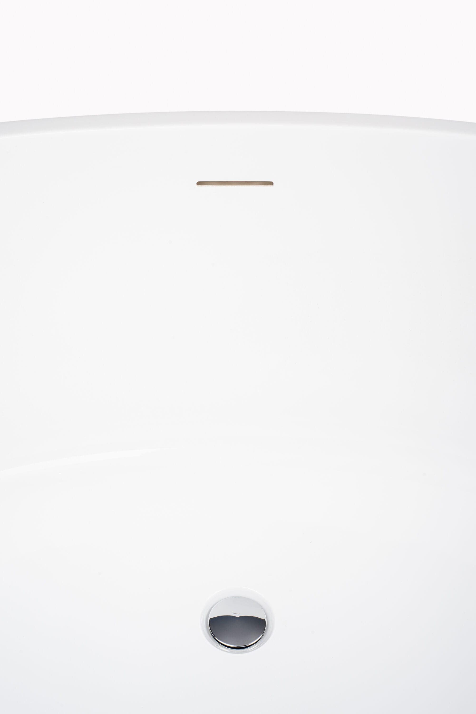 Vanity Art 59" X 32" White Acrylic Freestanding Bathtub