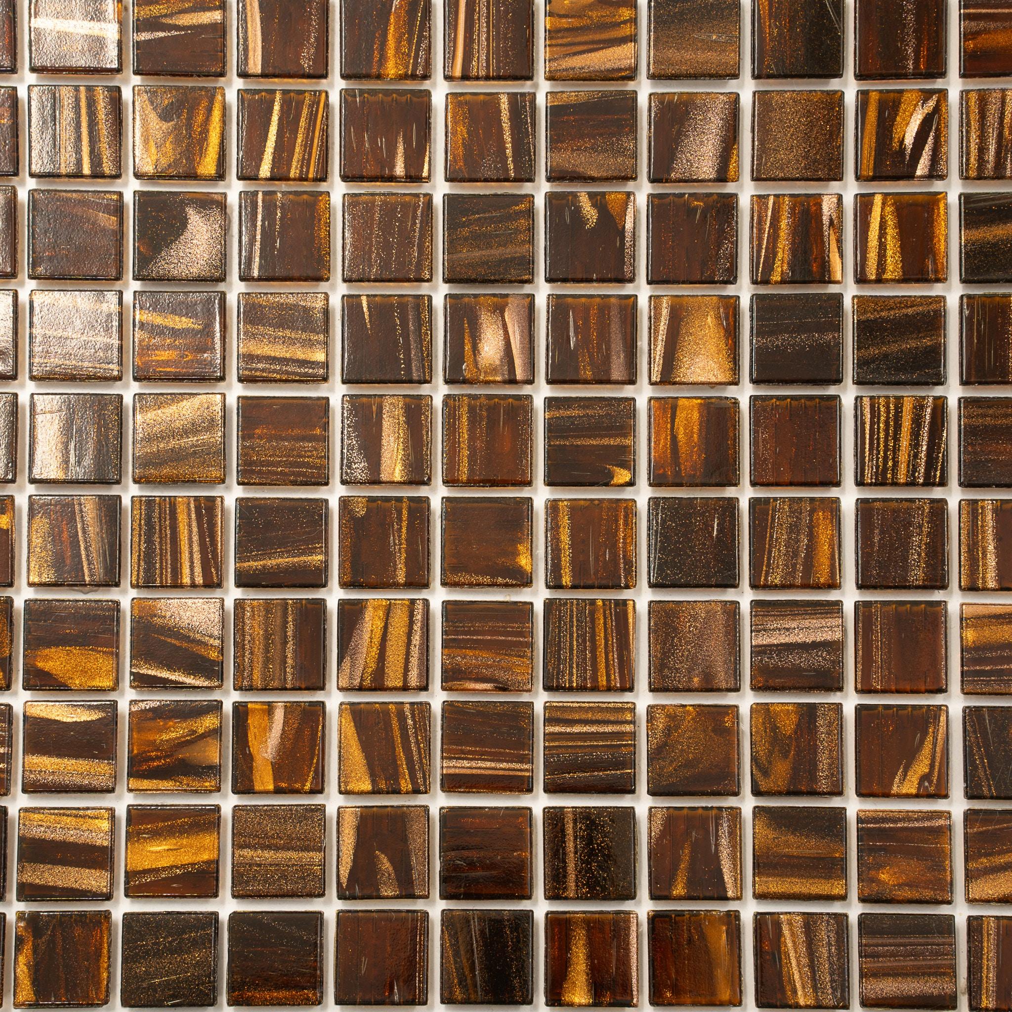 Celestial 0.8" x 0.8" Glass Grid Mosaic Wall & Floor Tile