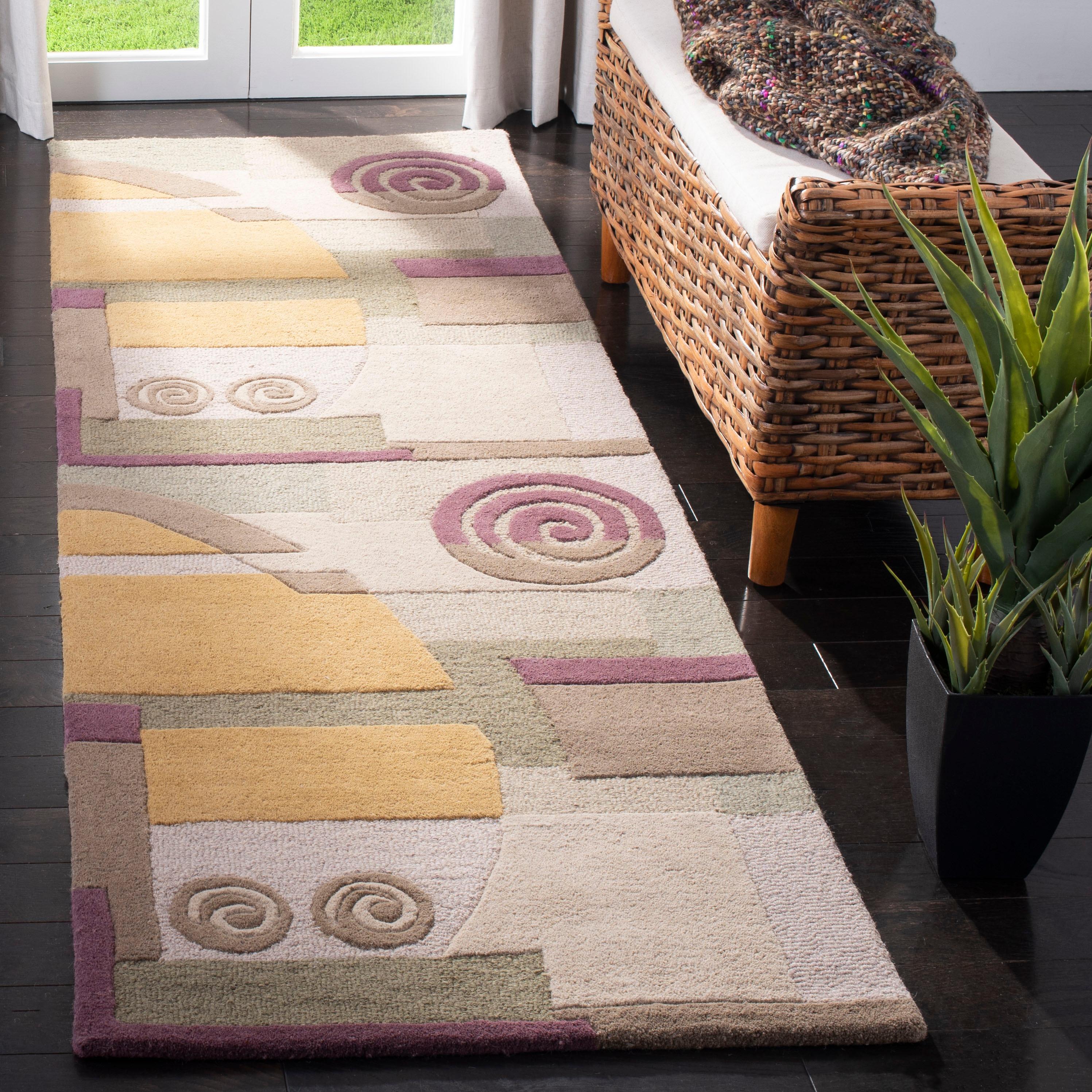 Rodeo Drive RD643 Hand Tufted Runner Rug - Beige - 2'6"x12' - Safavieh.