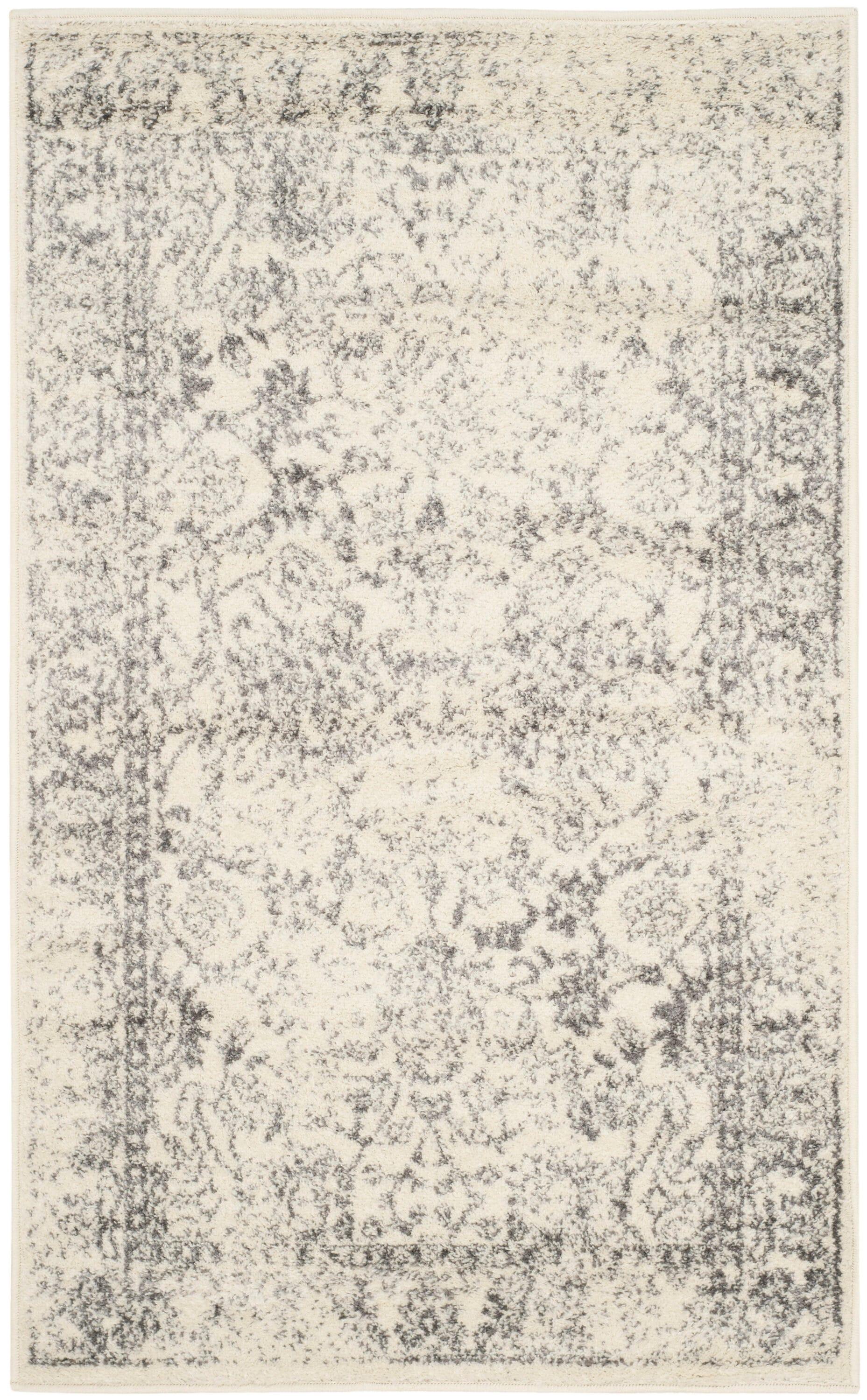 Adirondack ADR109 Machine Made Indoor Accent Rug - Ivory/Silver - 3'x5' - Safavieh