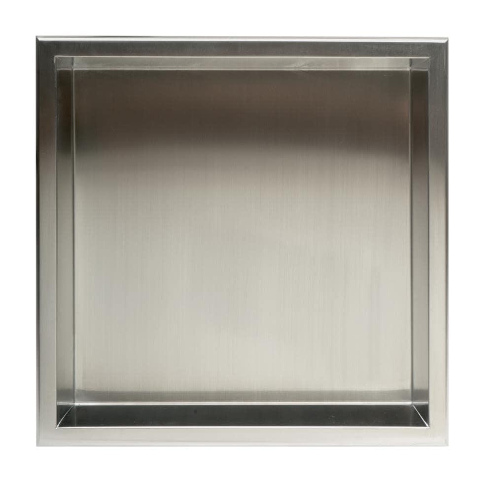 Square Stainless Steel Single Shower Niche