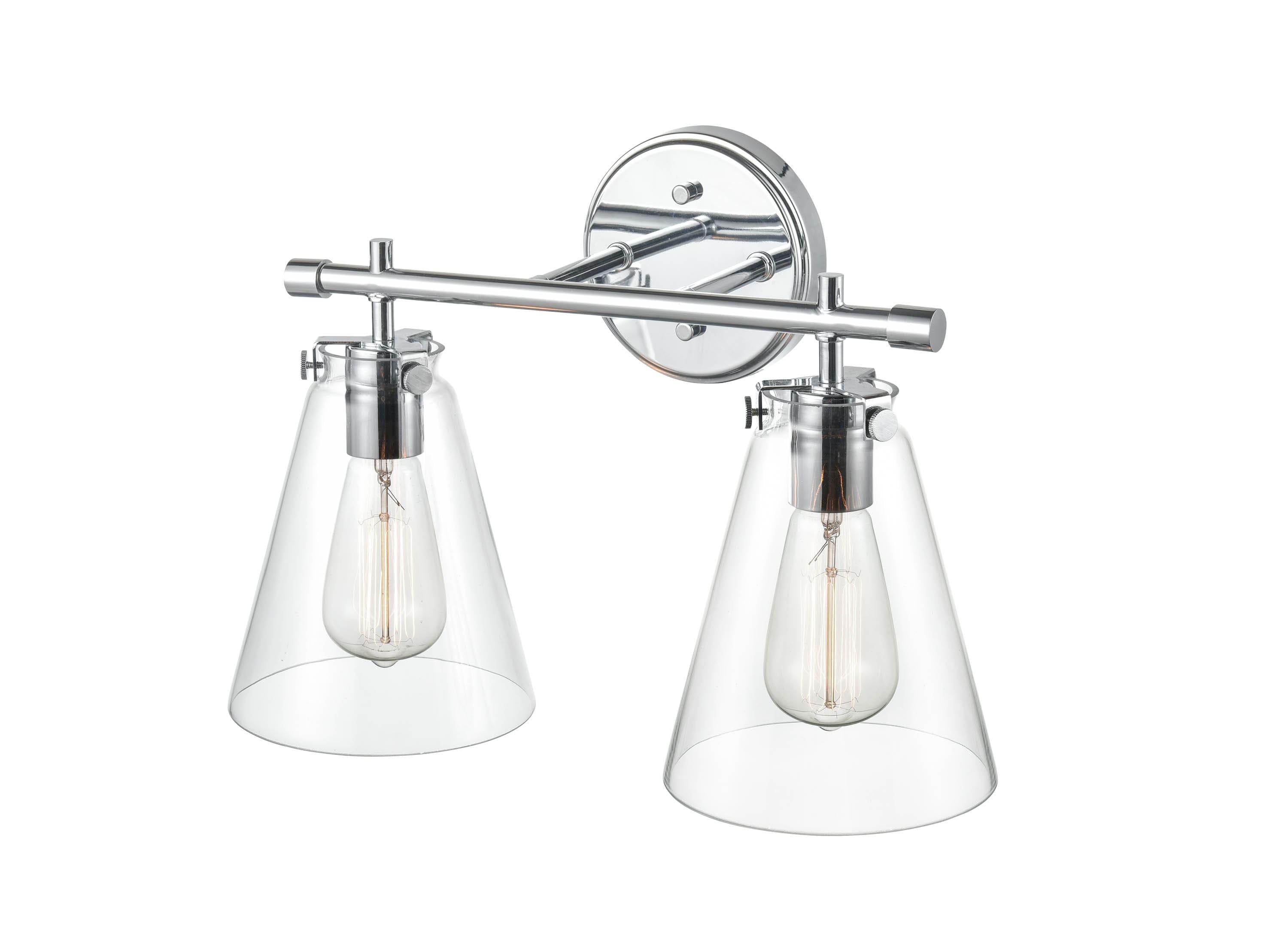 8122-CH-Millennium Lighting-2 Light Bath Vanity-11 Inches Tall and 16 Inches Wide-Chrome Finish