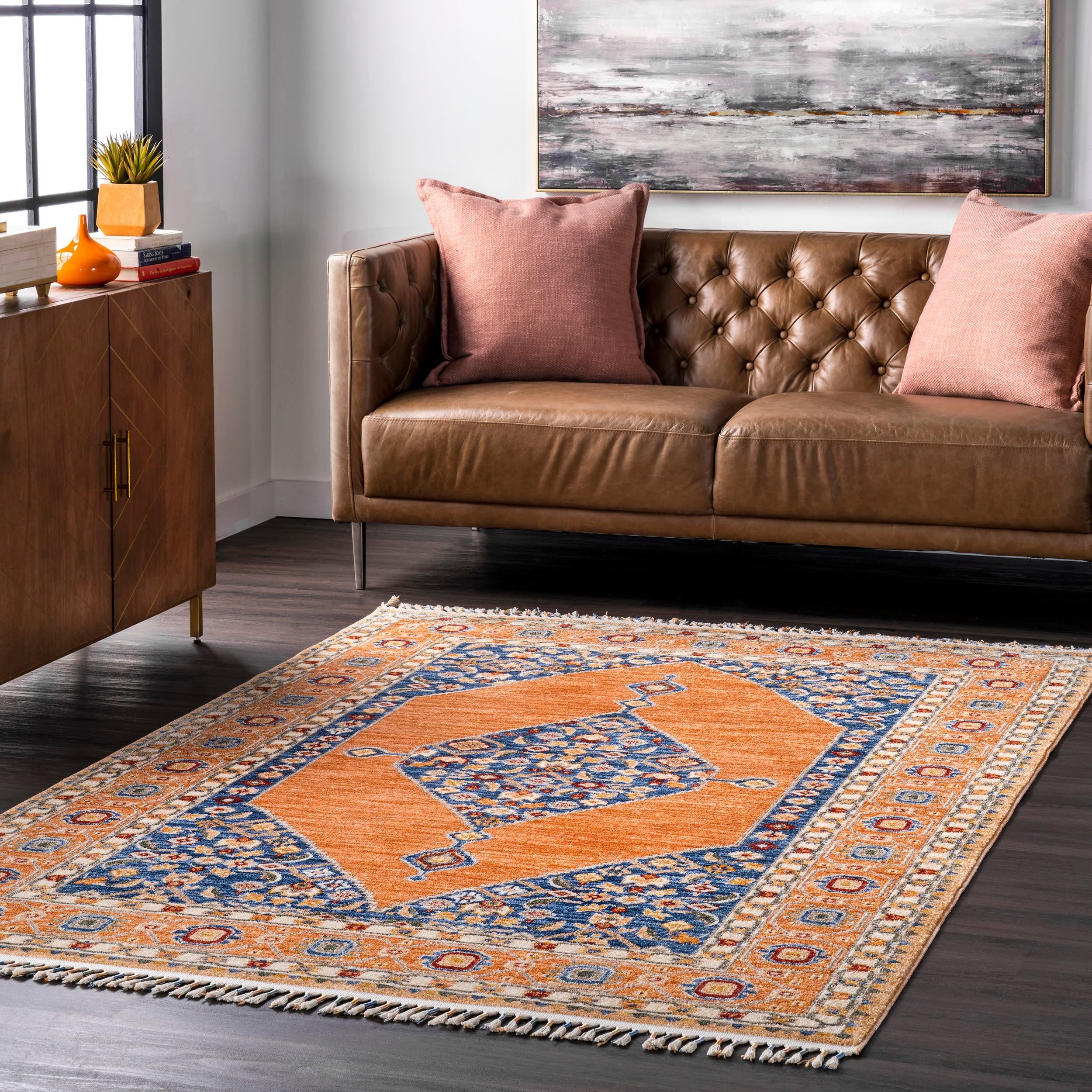 Nuloom Halley Floral Cardinal Medallion Indoor Area Rug, 3' x 5'