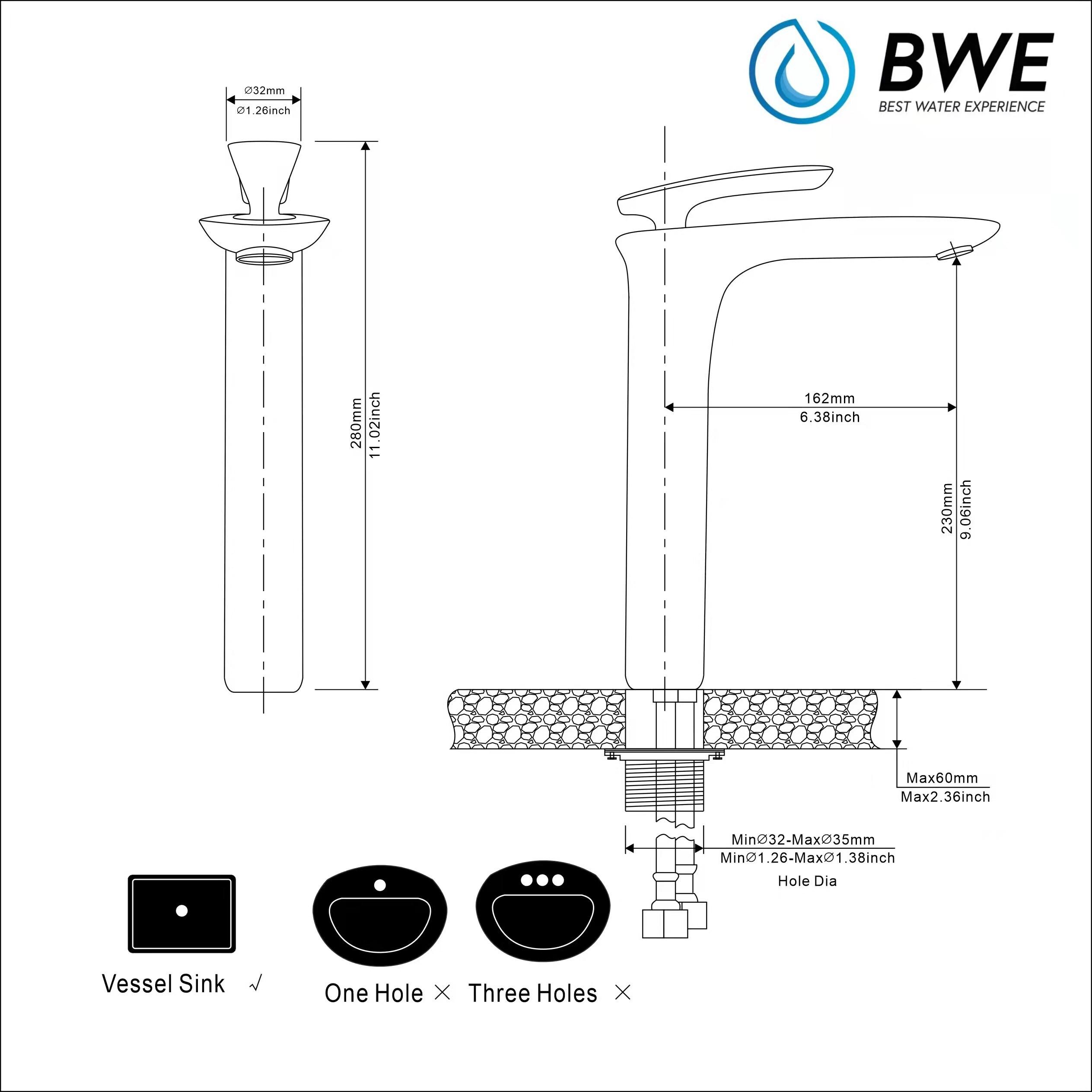 Vessel Sink Faucet Single-handle Bathroom Faucet