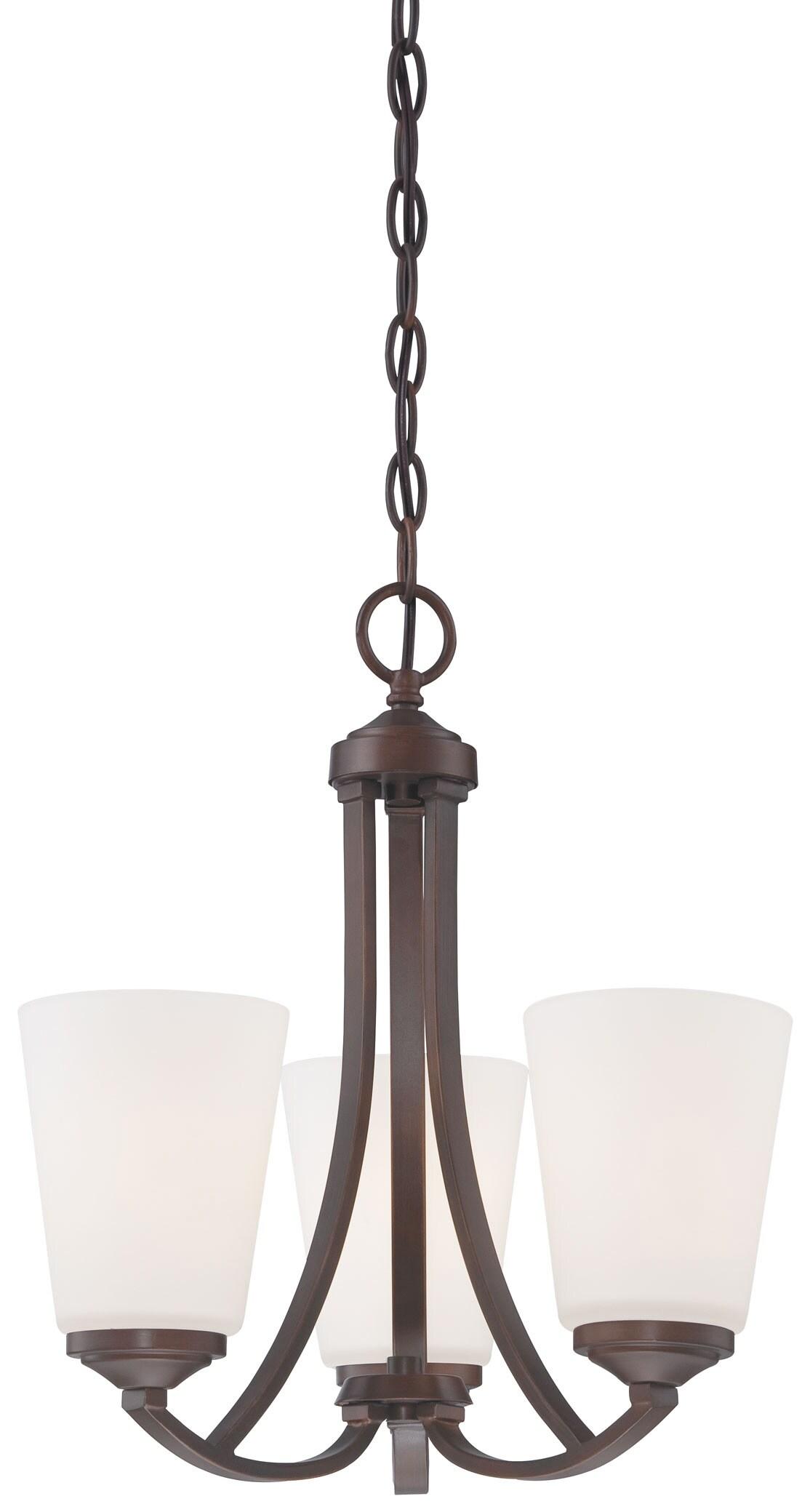 Minka Lavery 4963-284 Overland Park 3 Light Mini Chandelier in Vintage Bronze
