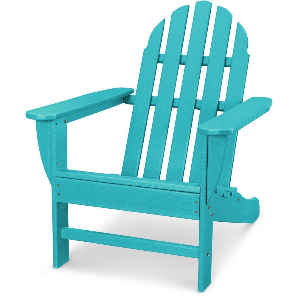 Hanover Classic All-Weather Adirondack Chair in Aruba Blue