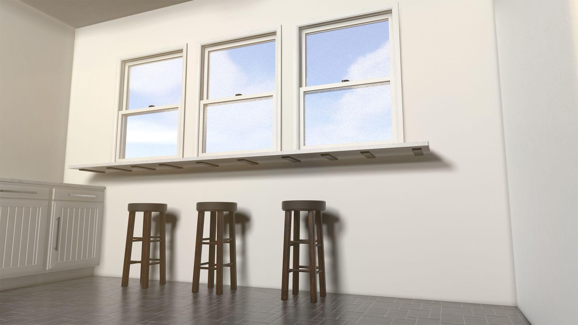The Original Granite Bracket The Original™ Side Wall Hidden Countertop Support Standard Bracket - (Right, Steel)
