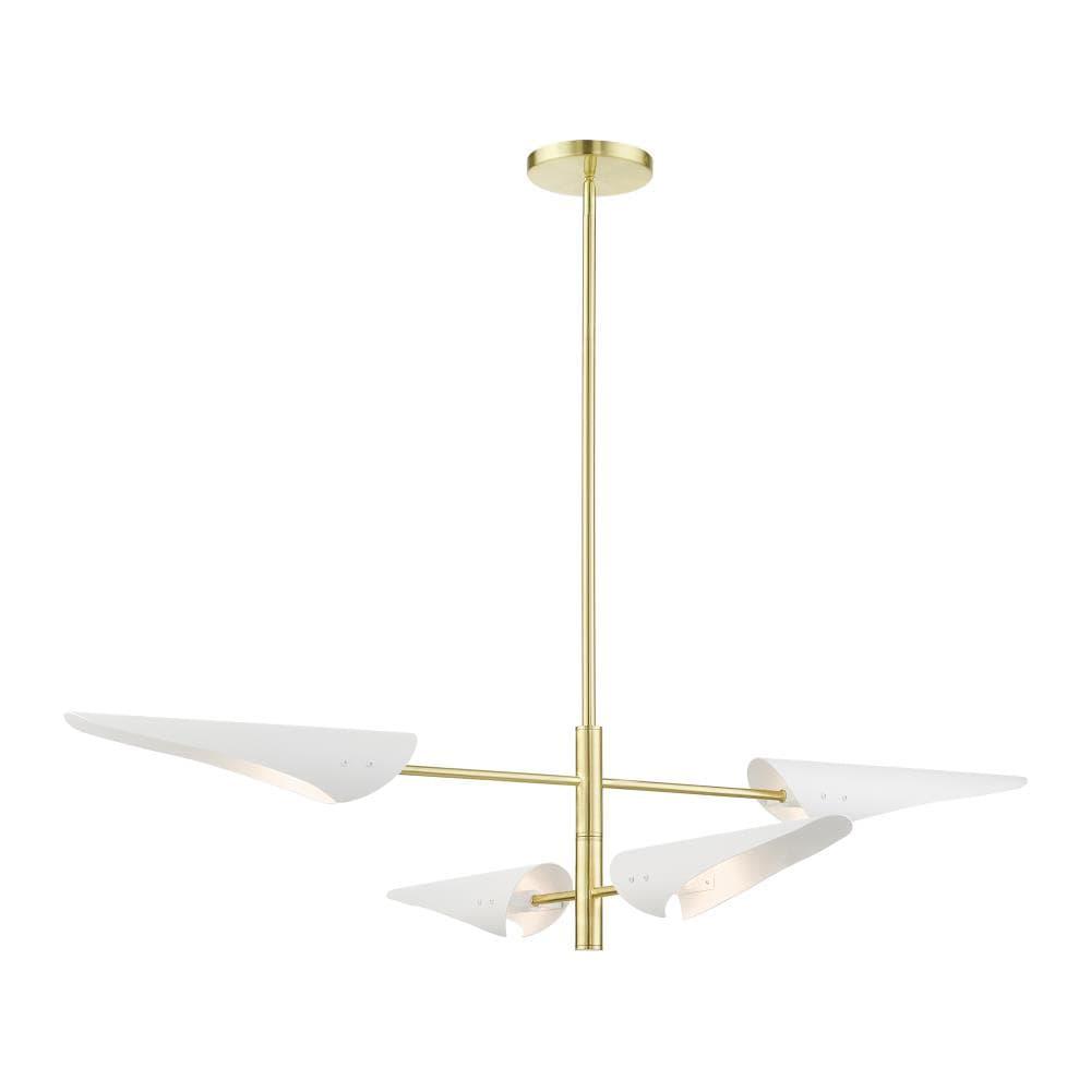 Livex Lighting Capistrano 4 - Light Pendant in  Satin Brass