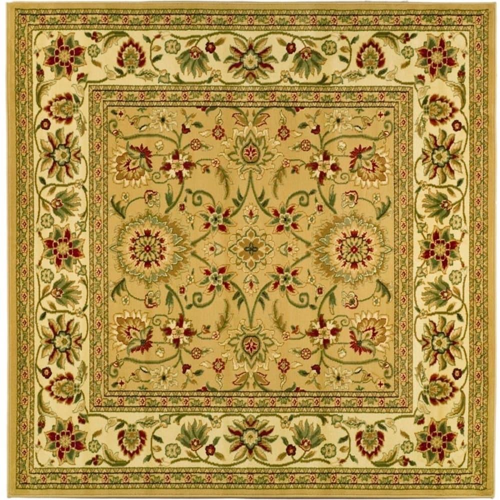 Lyndhurst LNH212 Power Loomed Area Rug - Beige/Ivory - 6'x6' - Safavieh