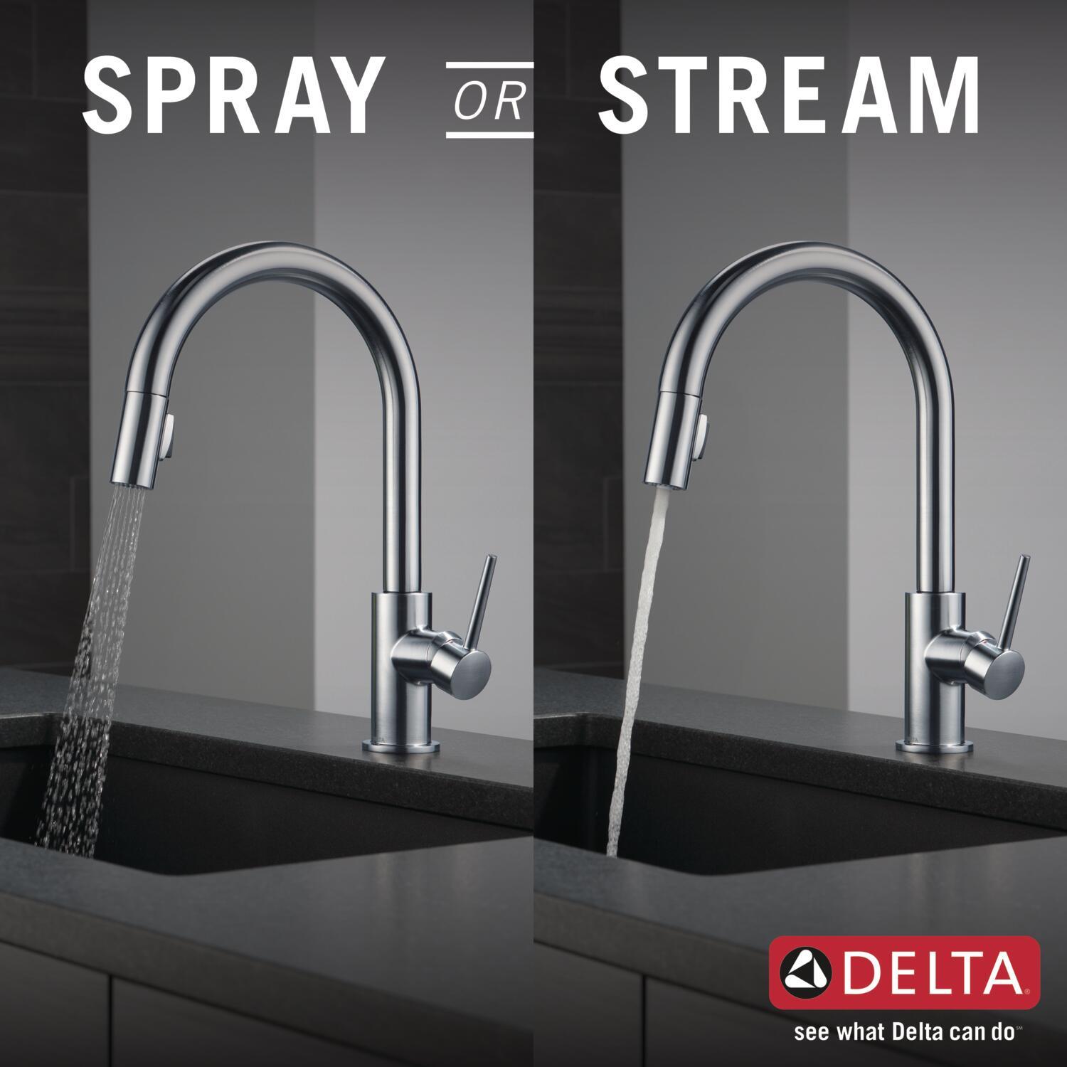 Trinsic Pull Down Sprayer Kitchen Sink Faucet, Single Handle Kitchen Faucet