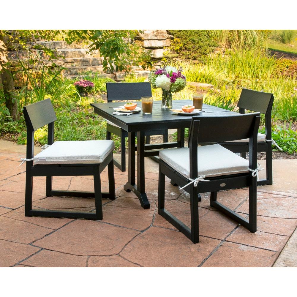 Edge Rectangular 4 - Person 37.63'' Long Dining Set