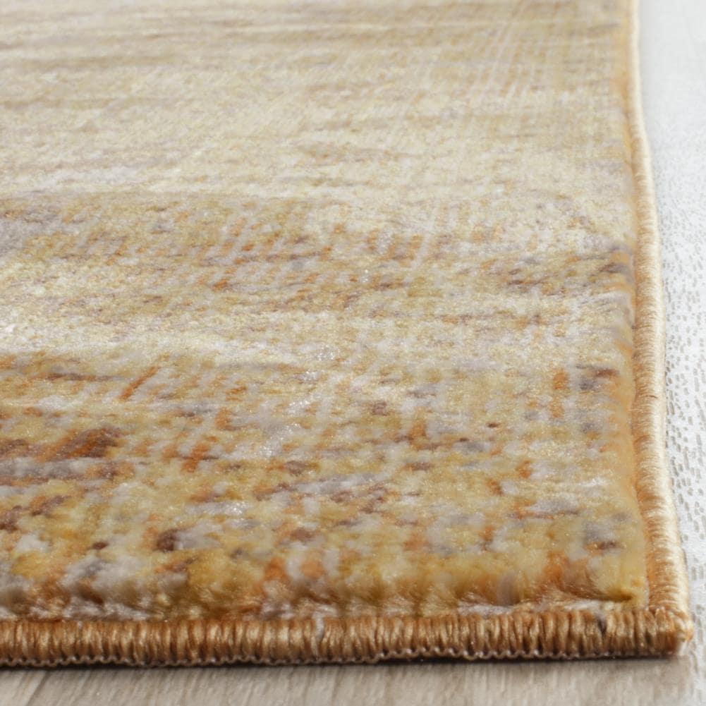 Mystique MYS971 Power Loomed Area Rug - Gold/Multi - 4'x6' - Safavieh.