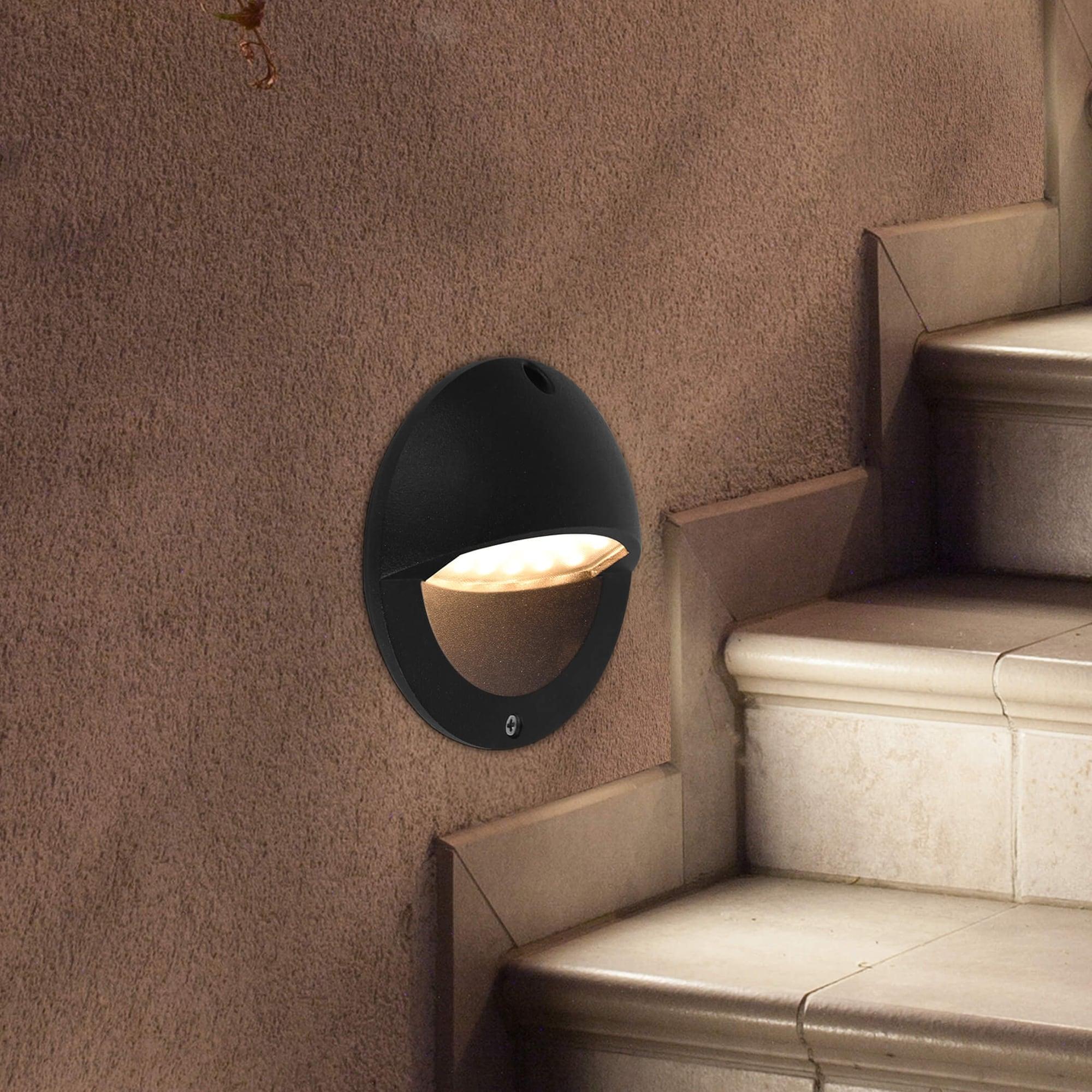 VONN Lighting 5-in Modern Low-Voltage 3-Watt ETL Certified Integrated LED Outdoor Steps Light