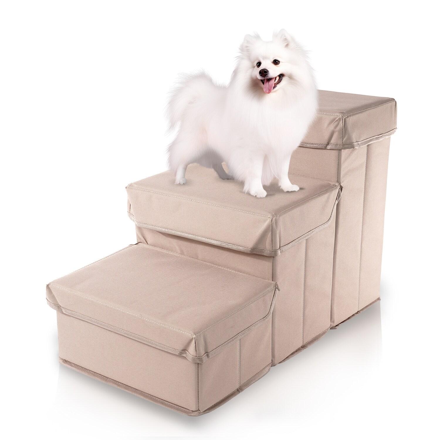 Wava Padded 3 Step Pet Storage Foldable Steps