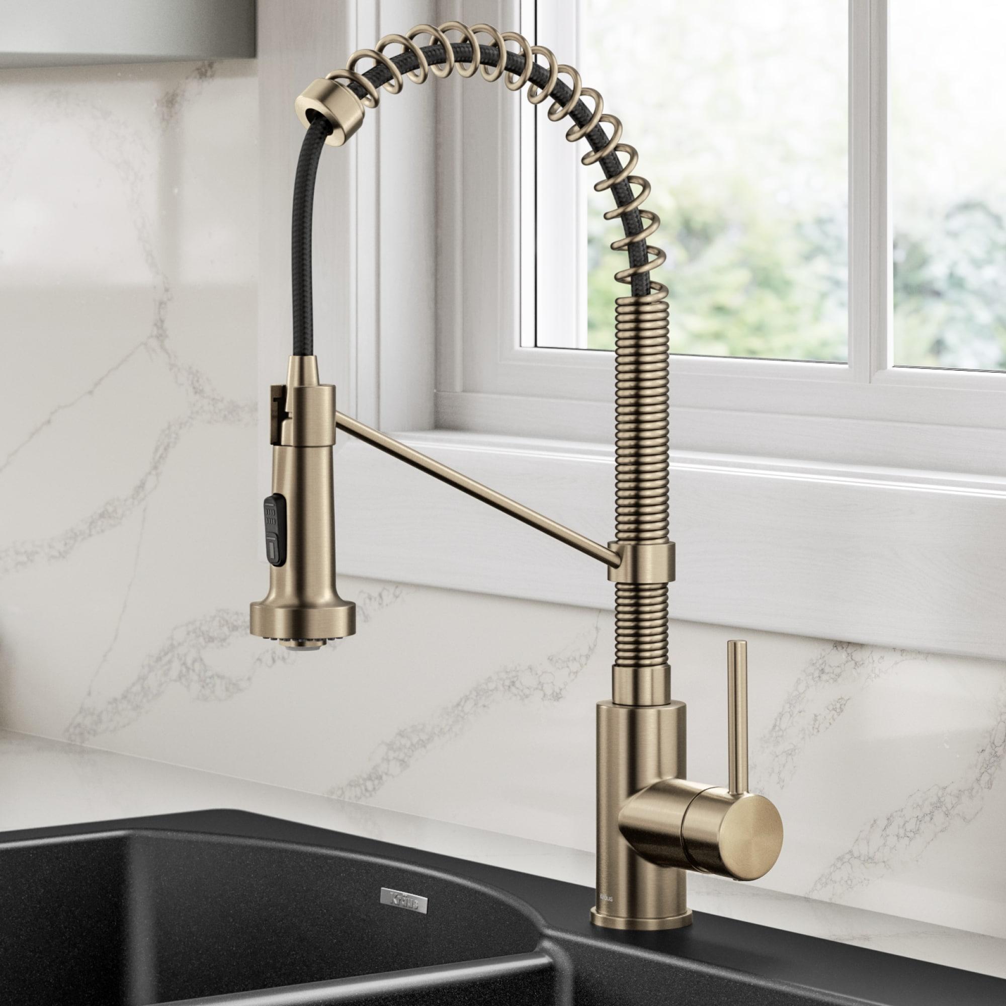 KRAUS Bolden Commercial Style 2-Function Single Handle Pull Down Kitchen Faucet