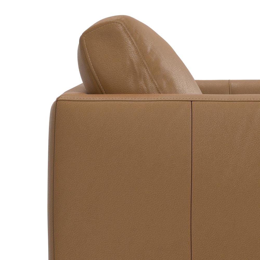 Simpli Home Stevens Leather Sofa