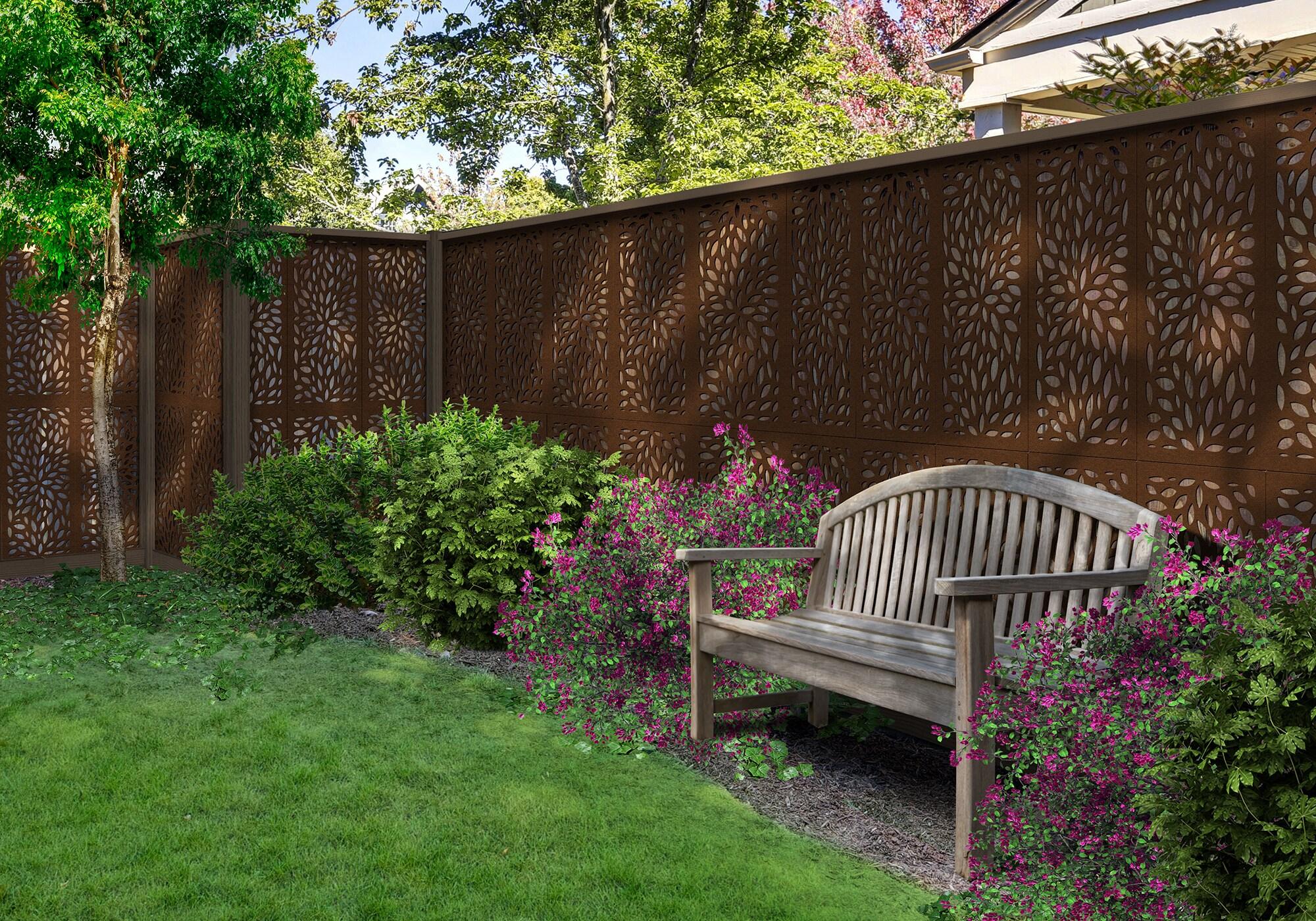 Floral Decorative Privacy Panel