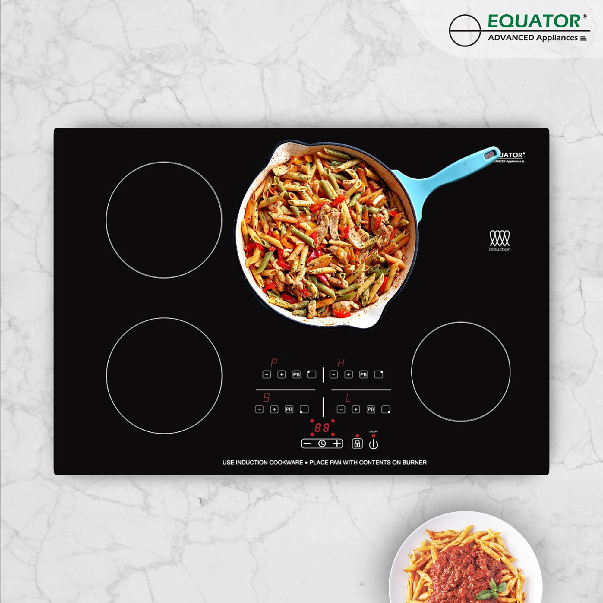 Equator 30" Built-in 4 Burner Induction Cooktop 9 Level POWER BOOST 220V