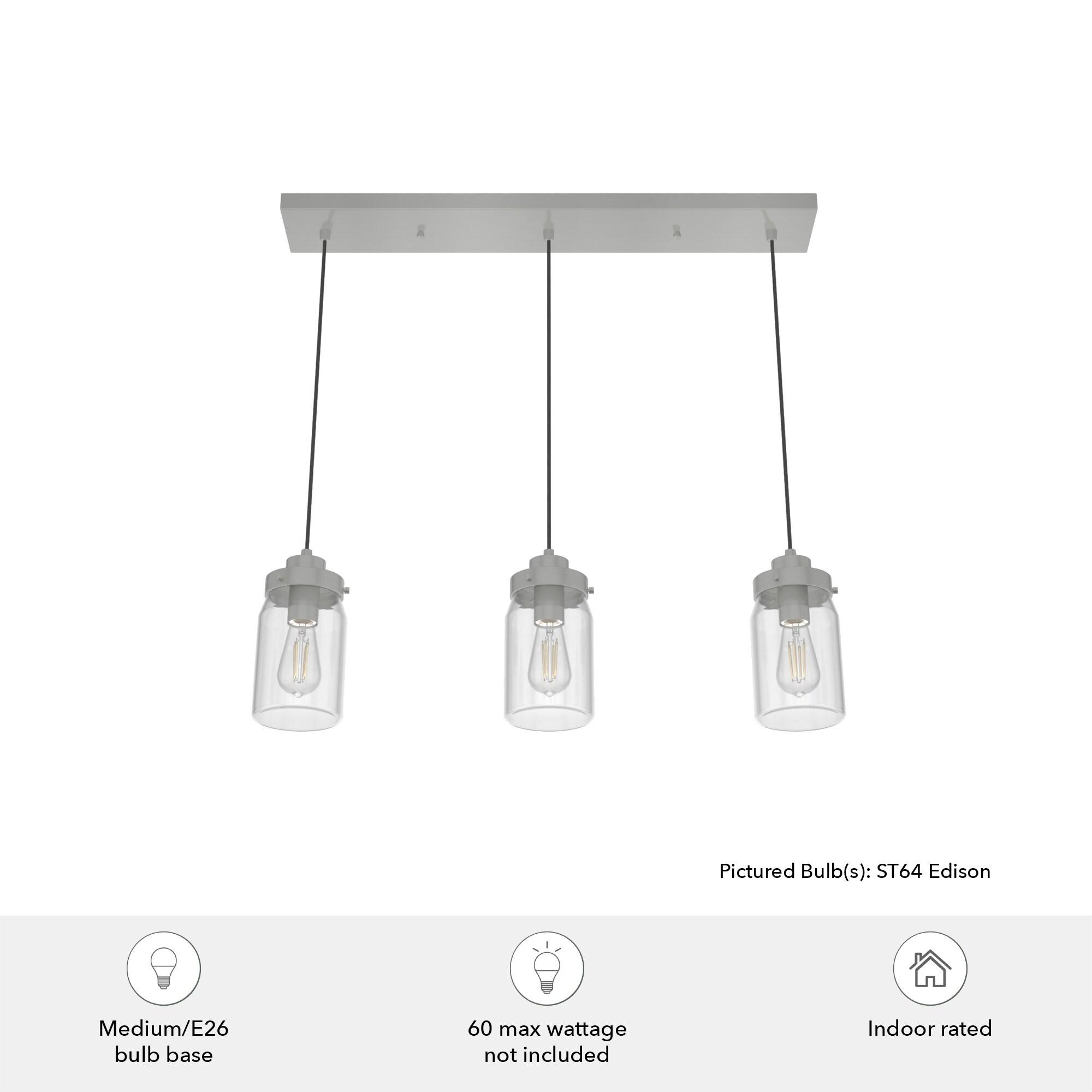 Devon Park 3 - Light Kitchen Island Linear Pendant