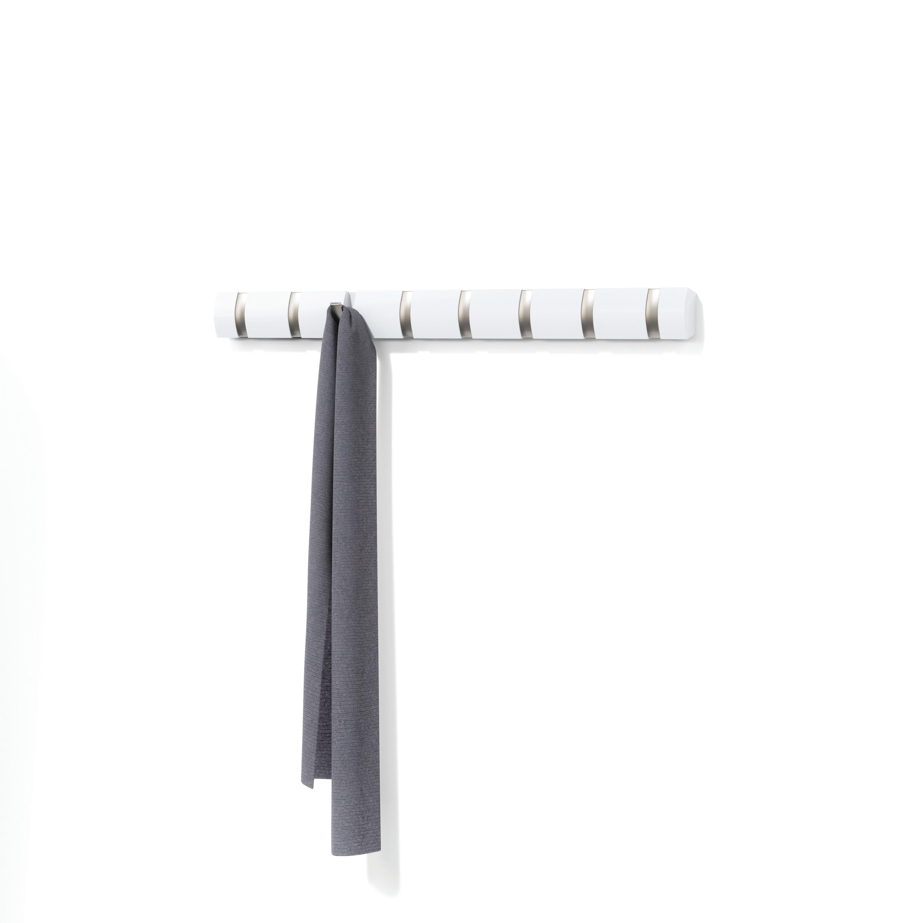 Flip 8 - Hook Solid Wood Coat Rack