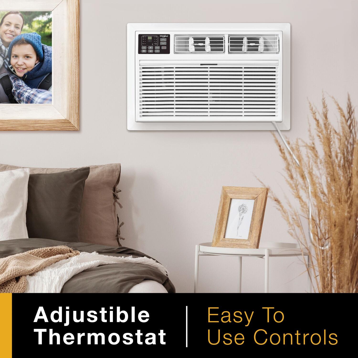 Whirlpool 10000 BTU Window Air Conditioner for 450 Square Feet with Heater and Remote Included